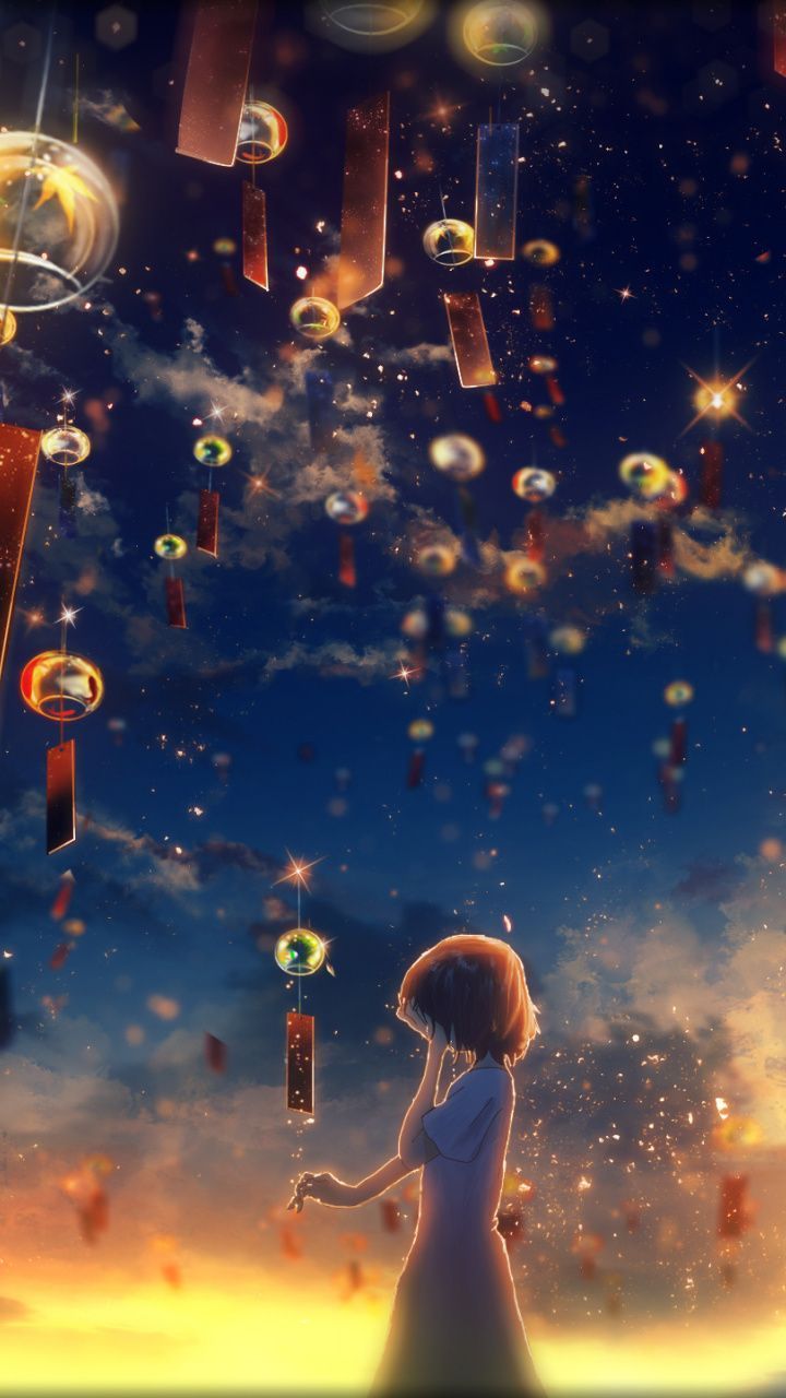 720x1280 Lantern, celebration, night out, anime wallpaper. Nhật ký nghệ thuật, Kỳ ảo, Ảnh ấn tượng