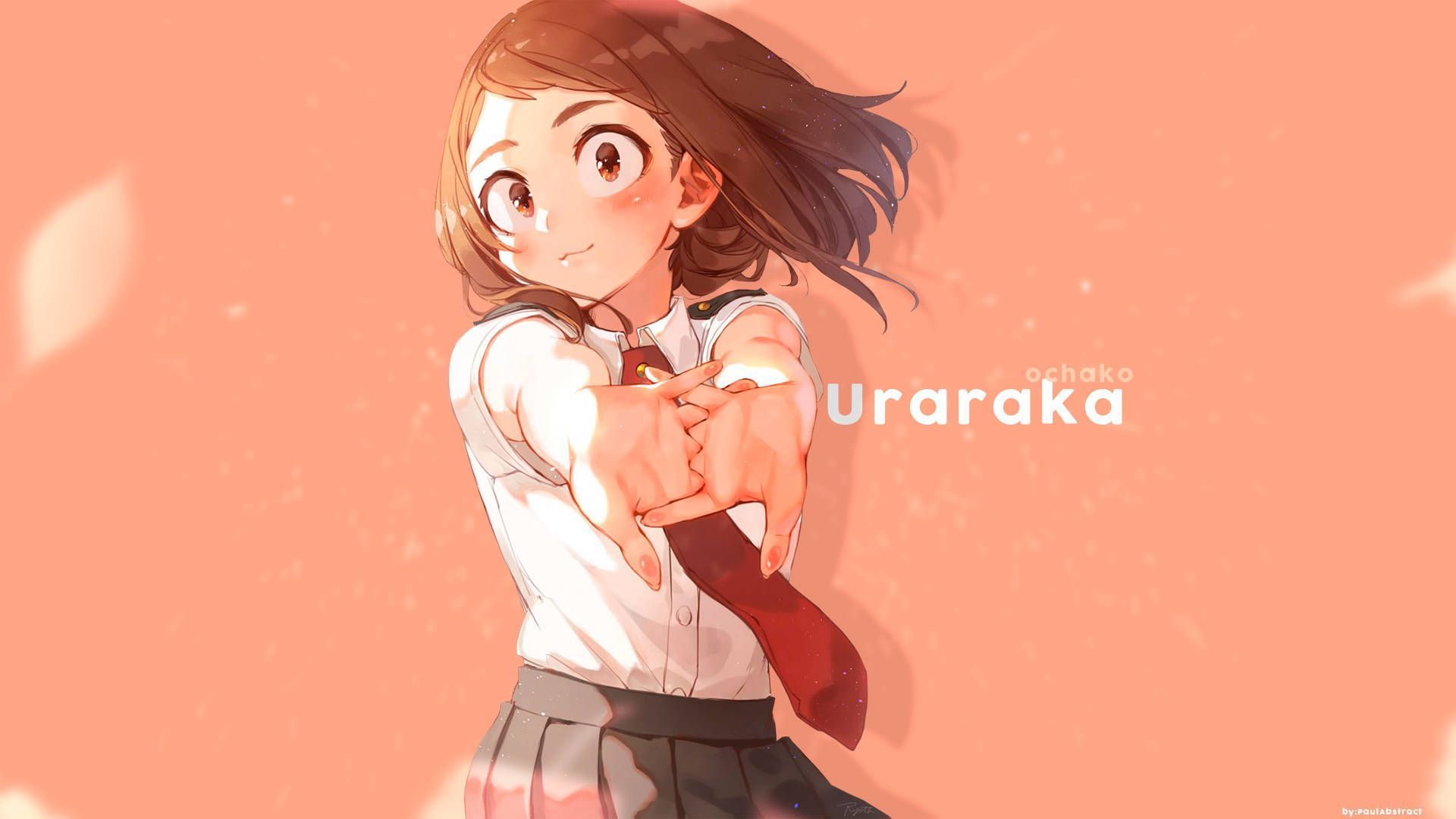 1920x1080 Download Ochaco Uraraka Peach Desktop Wallpaper
