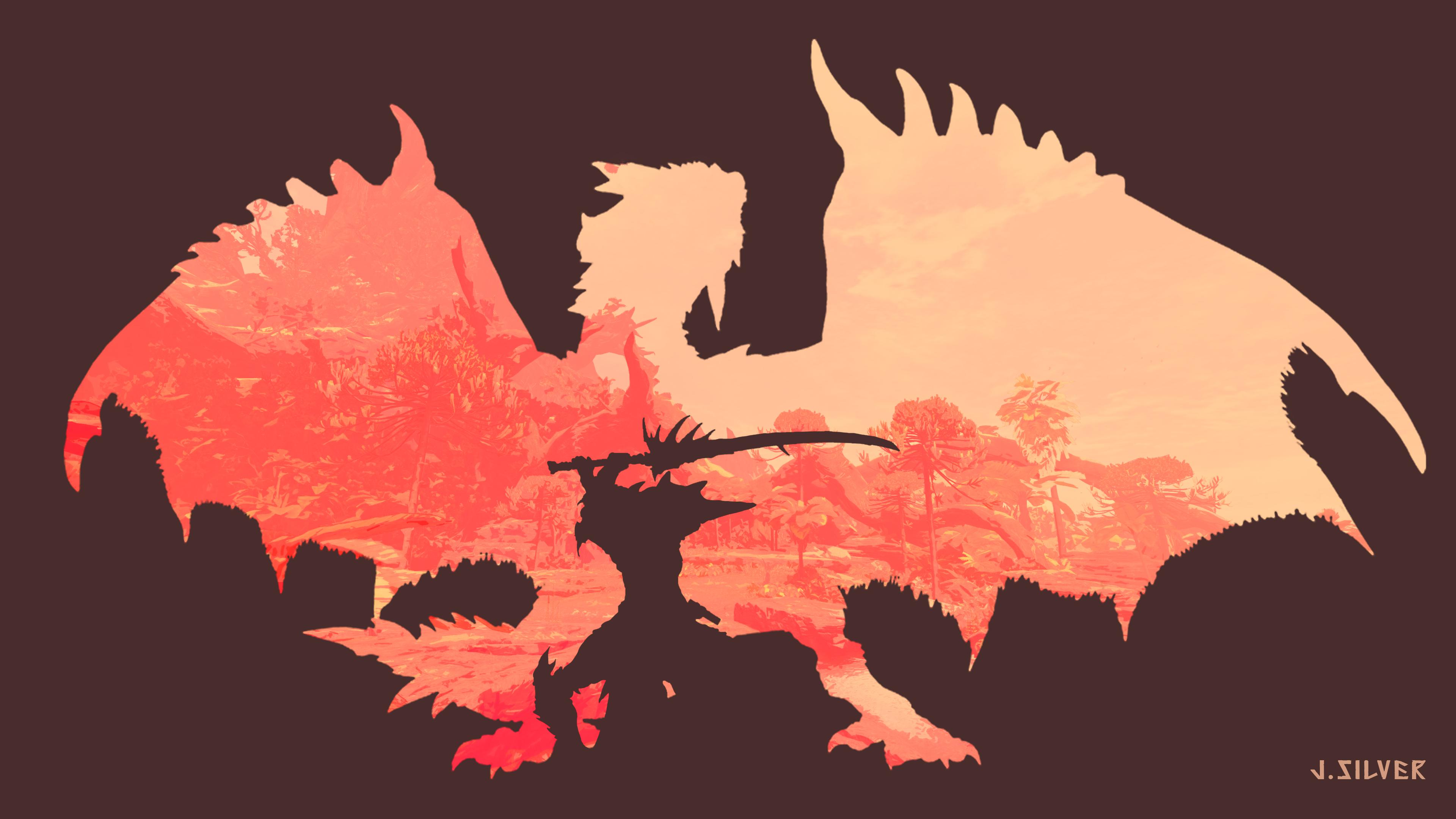 3840x2160 Rathalos Long Sword wallpaper. by: myself