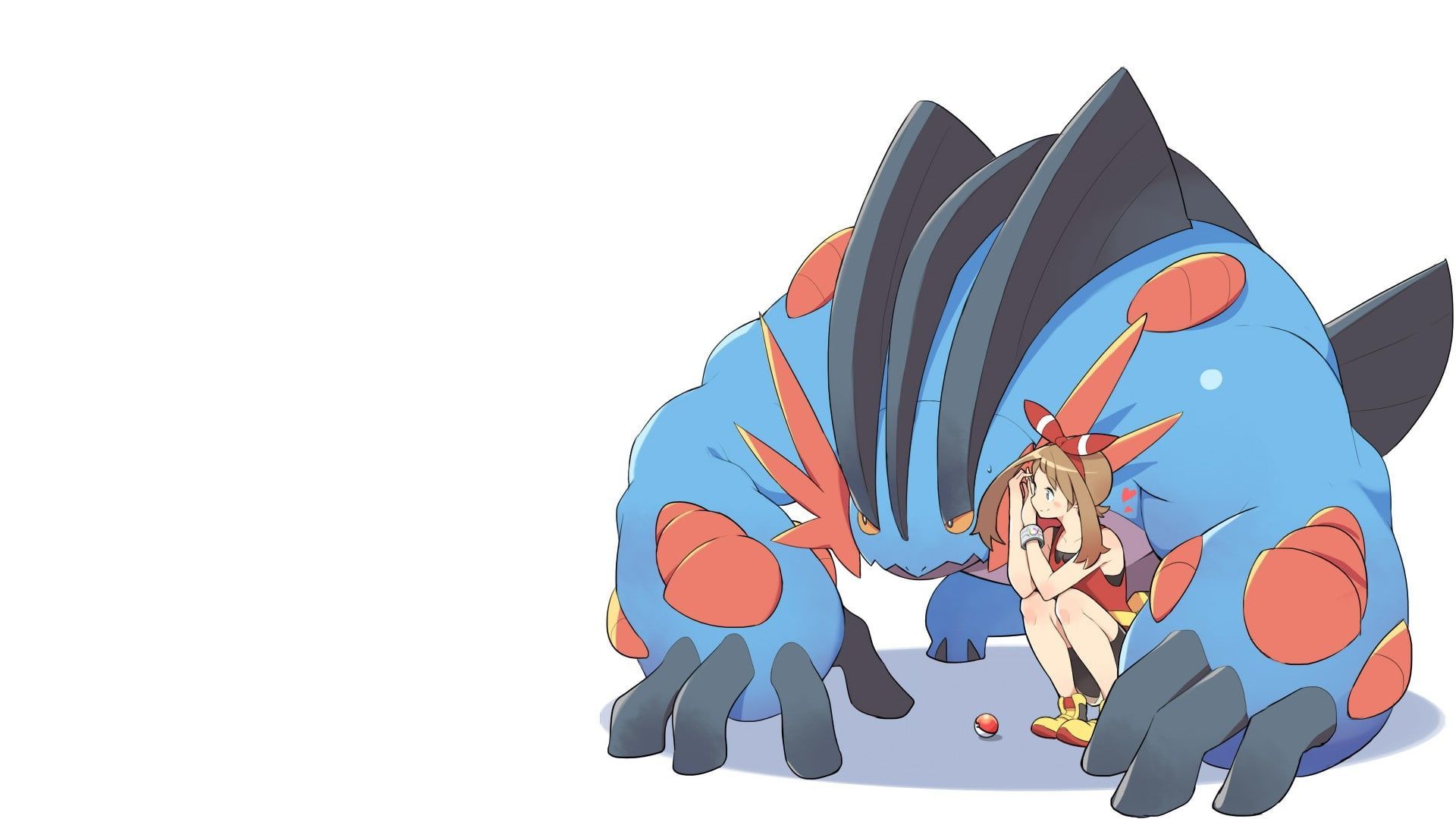 1920x1080 Pokémon Pokémon: Omega Ruby and Alpha Sapphire May (Pokémon) Mega Swampert (Pokémon) Swampert (Pokémon) P #. Cute pokemon wallpaper, Mew and mewtwo, Pokemon