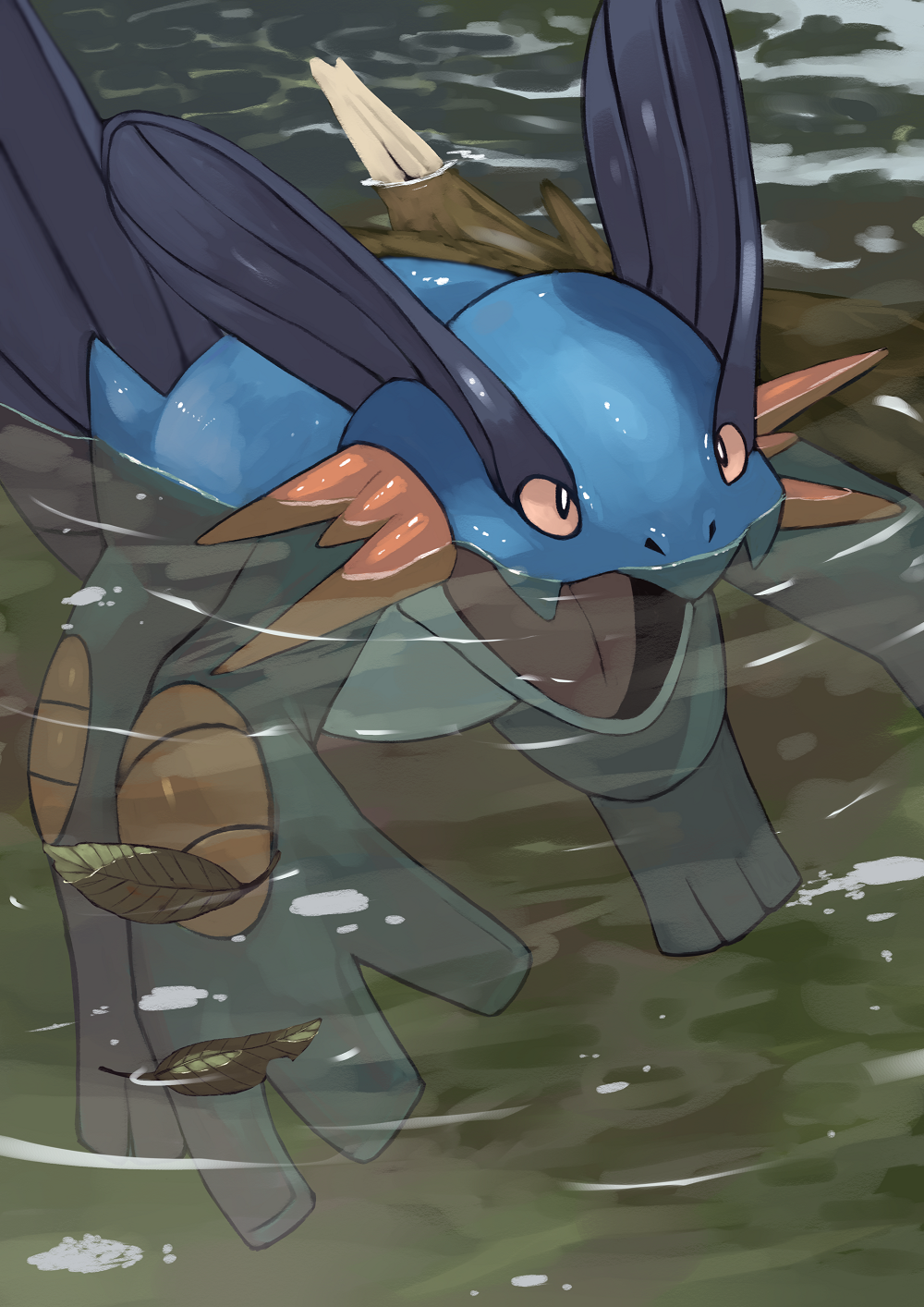 1000x1414 Swampertémon Anime Image Board
