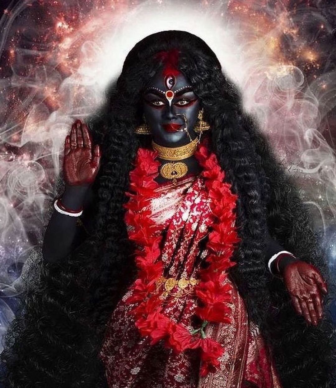 1080x1250 truehinduism on Instagram: “Om Jayanti Mangala Kali Bhadrakali Kapalini, Durga Kshama Shiva Dhatri Svaha Svadha Nam. Durga kali, Kali shiva, Indian goddess kali