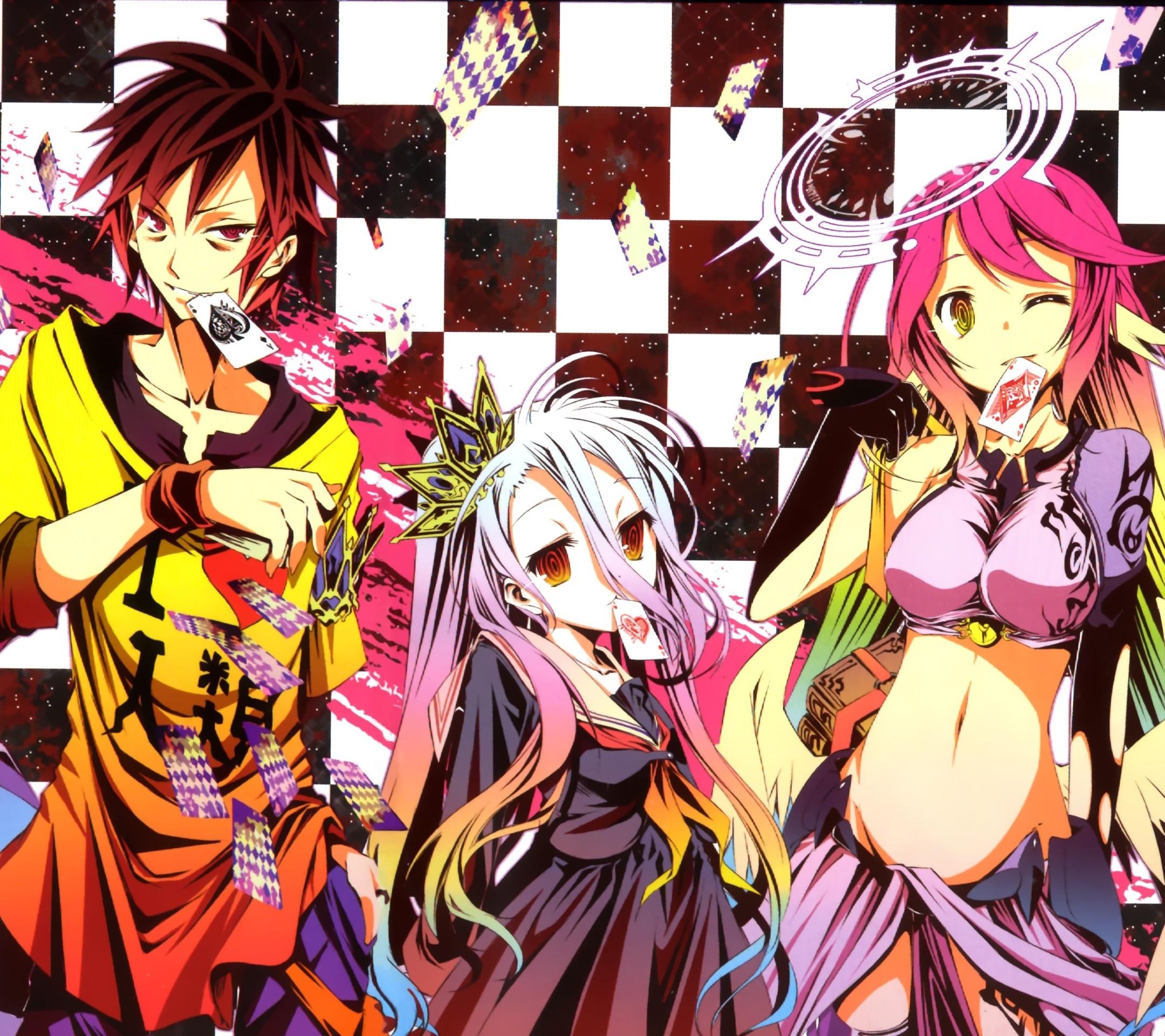 Các tấm dán tường 2160x1920 No Game No Life dành cho điện thoại thông minh otaku