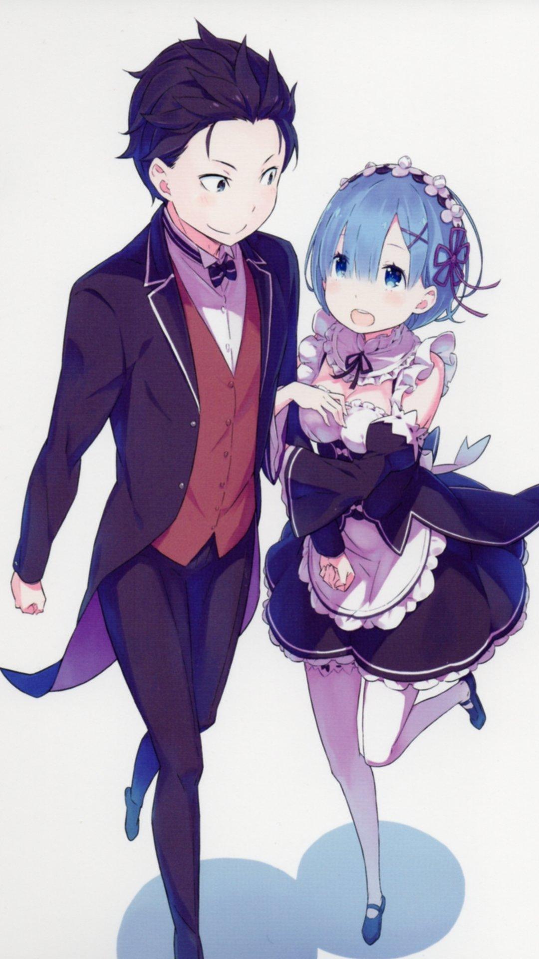 1080x1920 Re Zero Subaru Natsuki Rem.iPhone 6 Plus wallpaper 1080×1920