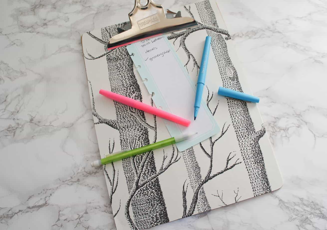 1310x924 Make a DIY Clipboard with Wallpaper Scraps