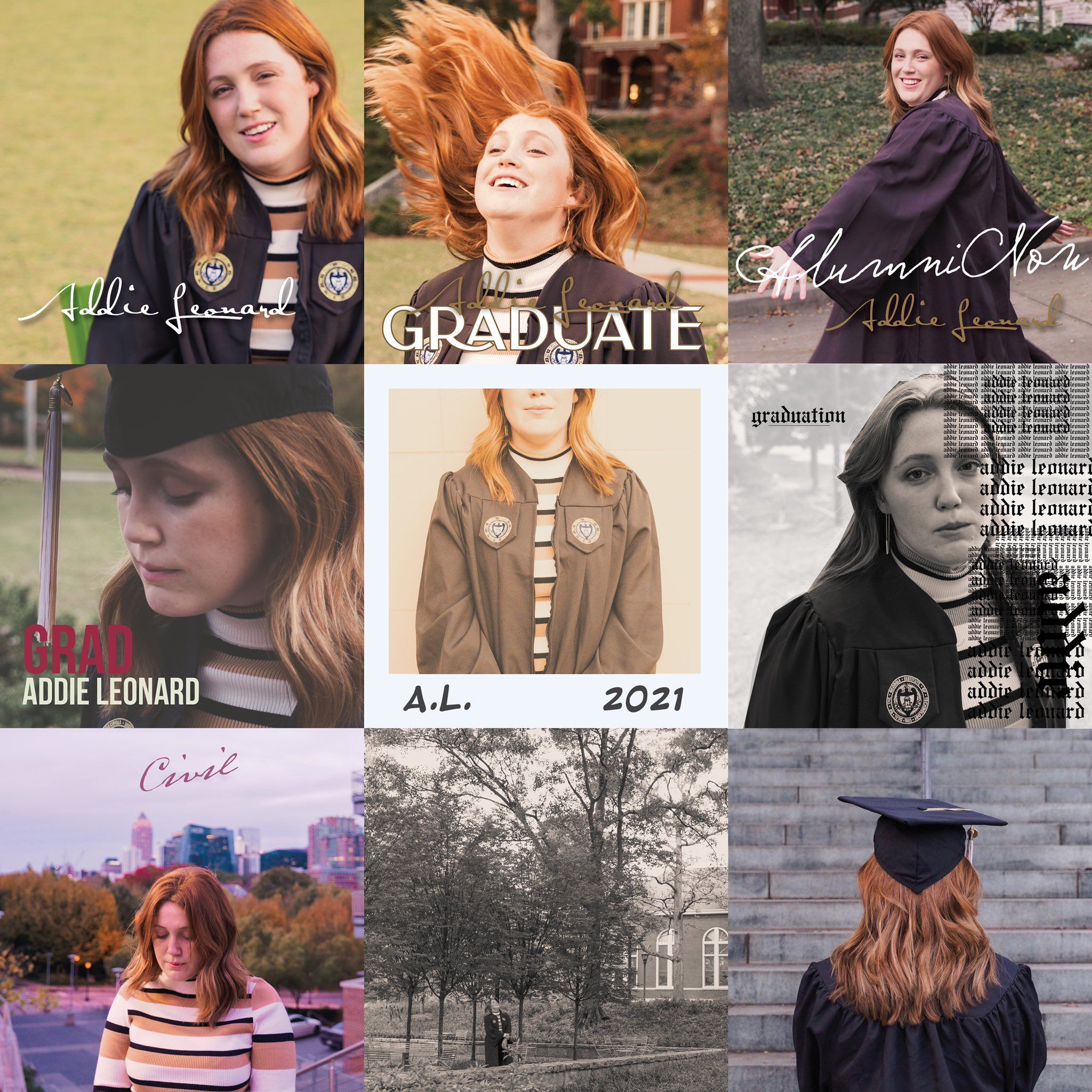 2048x2048 Tech Student Recreates Taylor Swift Album Covers With Grad Photo