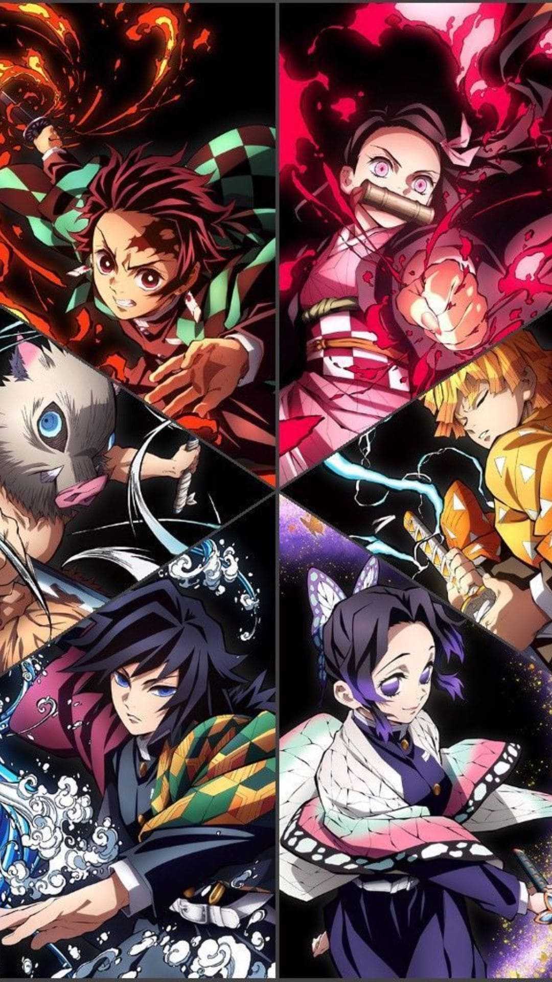1080x1920 HD iPhone 4k Demon Slayer Wallpaper