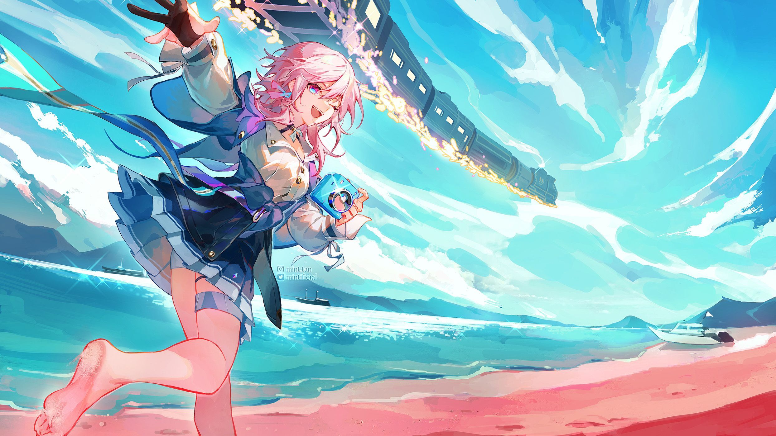 2489x1400 March 7th (honkai And 1 More) Drawn By Mint Tan