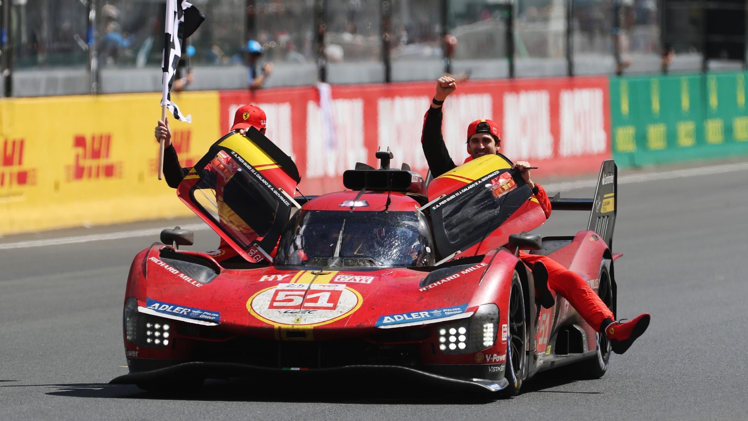 2560x1440 Hours of Le Mans 2023: Ferrari claim sensational win on return, Toyota take second place
