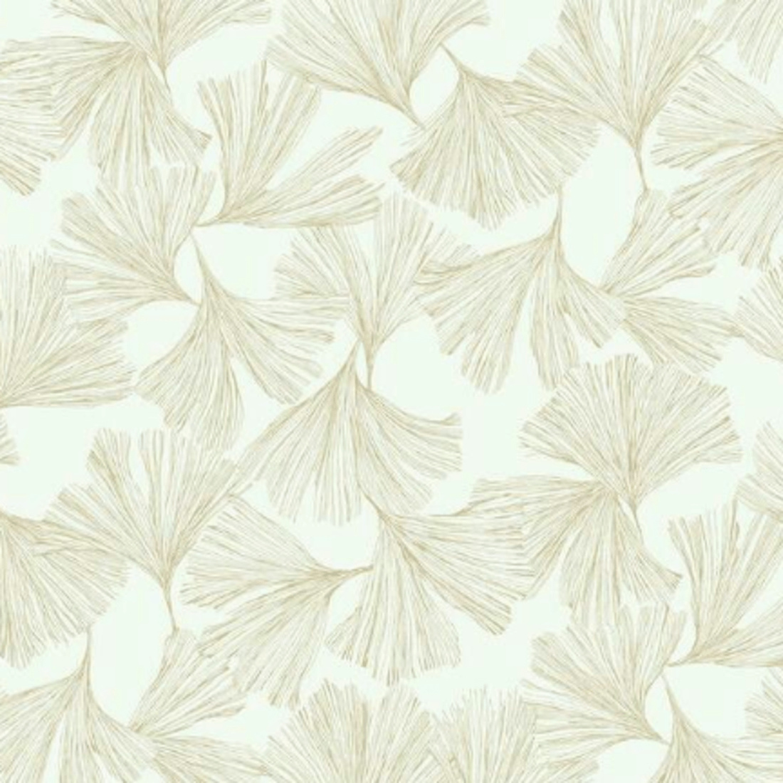 1100x1100 Ginkgo Toss, White