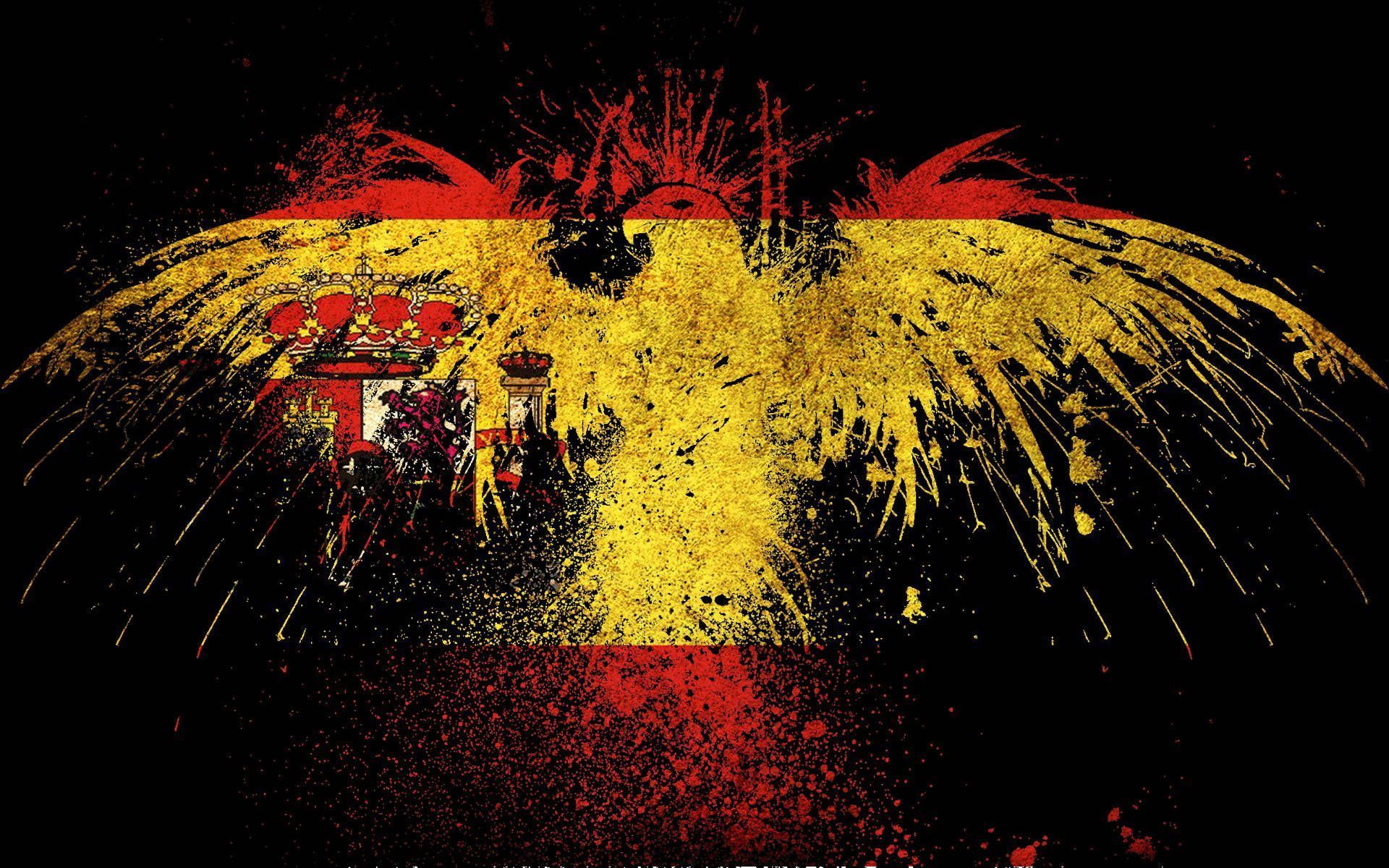 1920x1200 Download Spain Flag Eagle Wallpaper