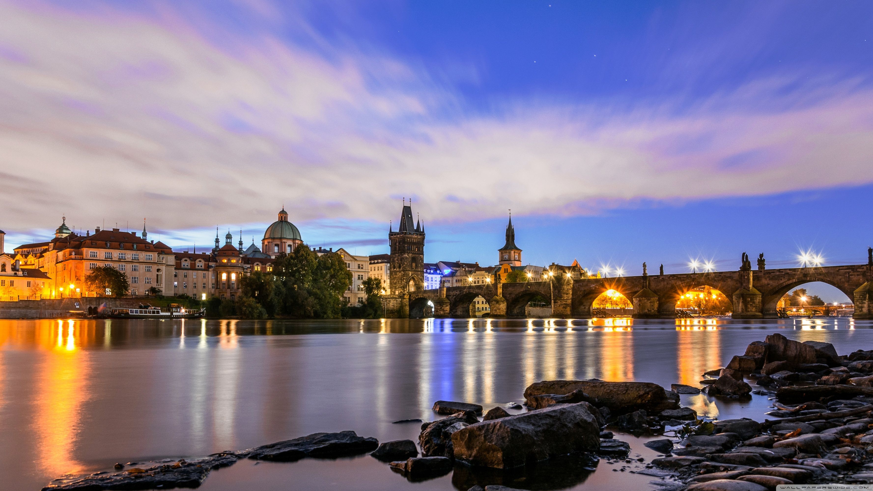 3554x1999 Prague with Charles bridge Ultra HD Desktop Background Wallpaper for 4K UHD TV : Widescreen & UltraWide Desktop & Laptop : Tablet