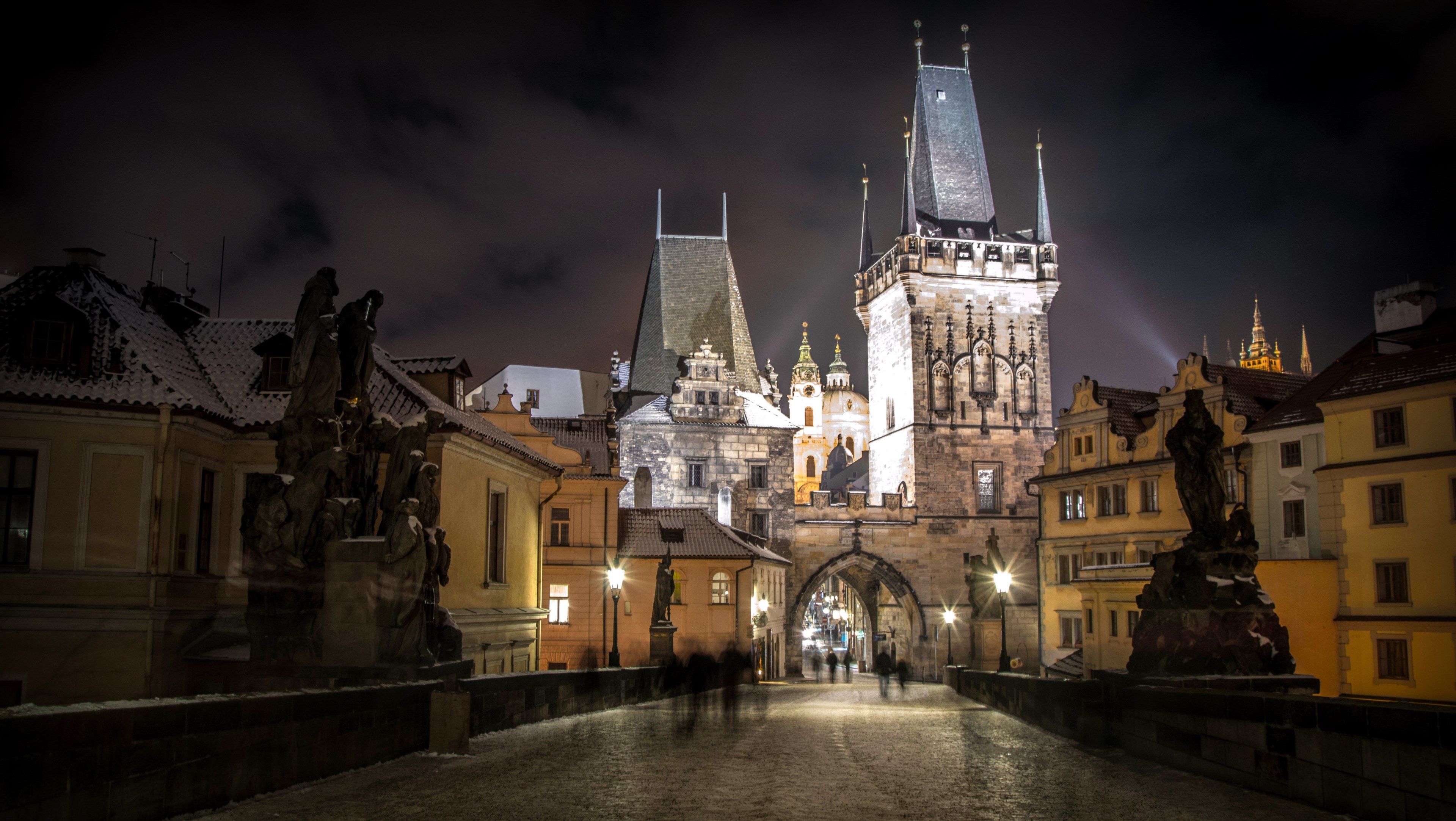 3840x2166 Wallpaper / prague czech republic city river castle 4k Wallpaper