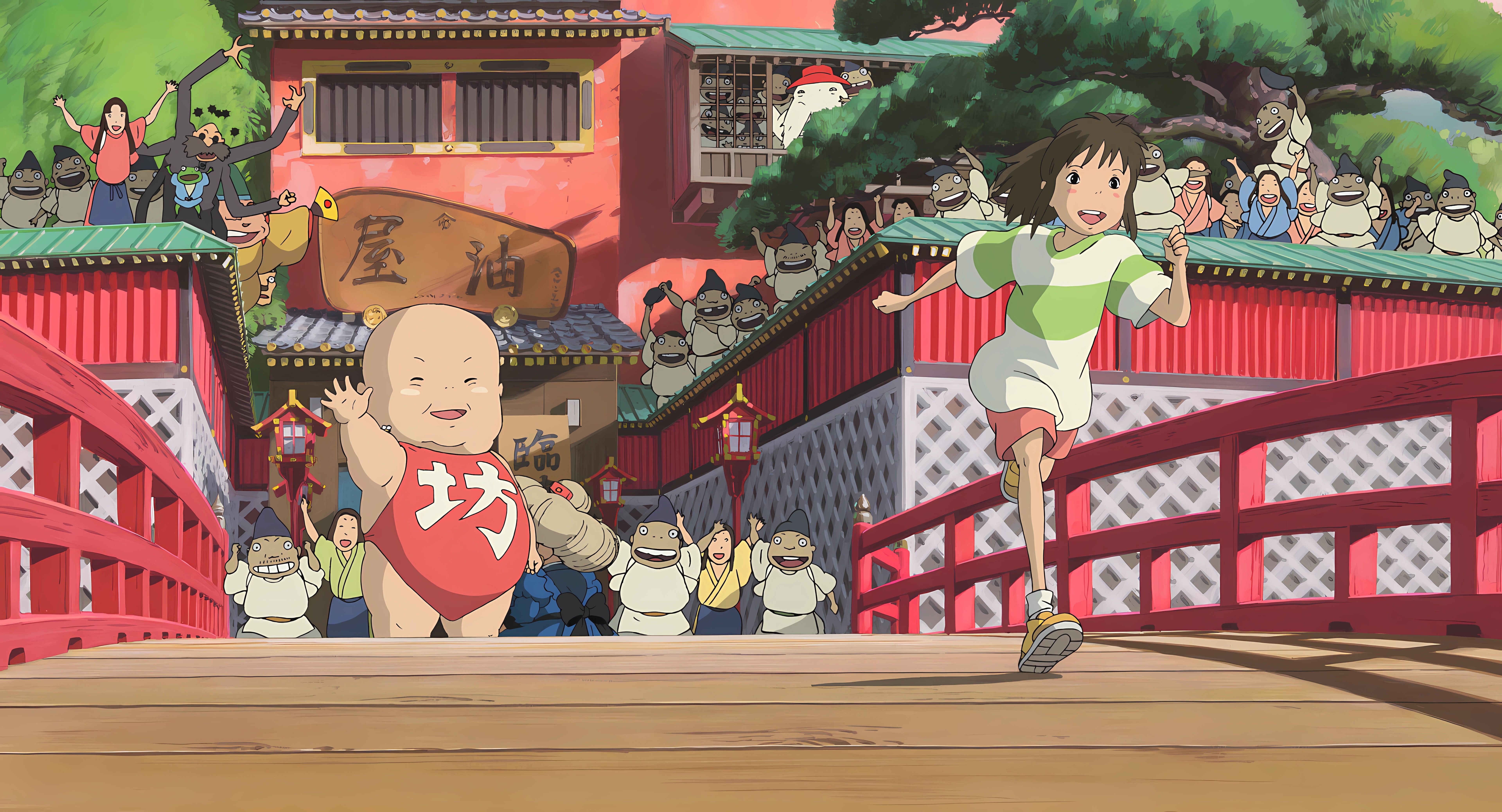 7680x4152 Spirited Away Wallpaper 4K