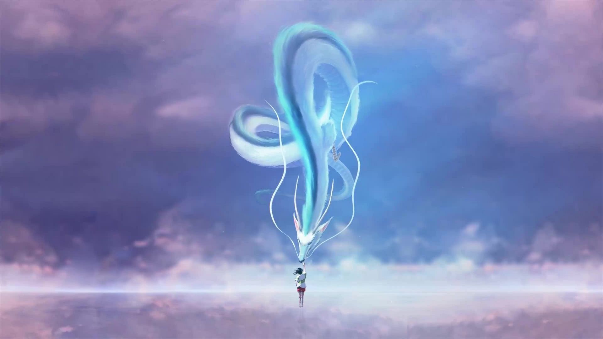 1920x1080 Chihiro With Haku Spirited Away Live Wallpaper