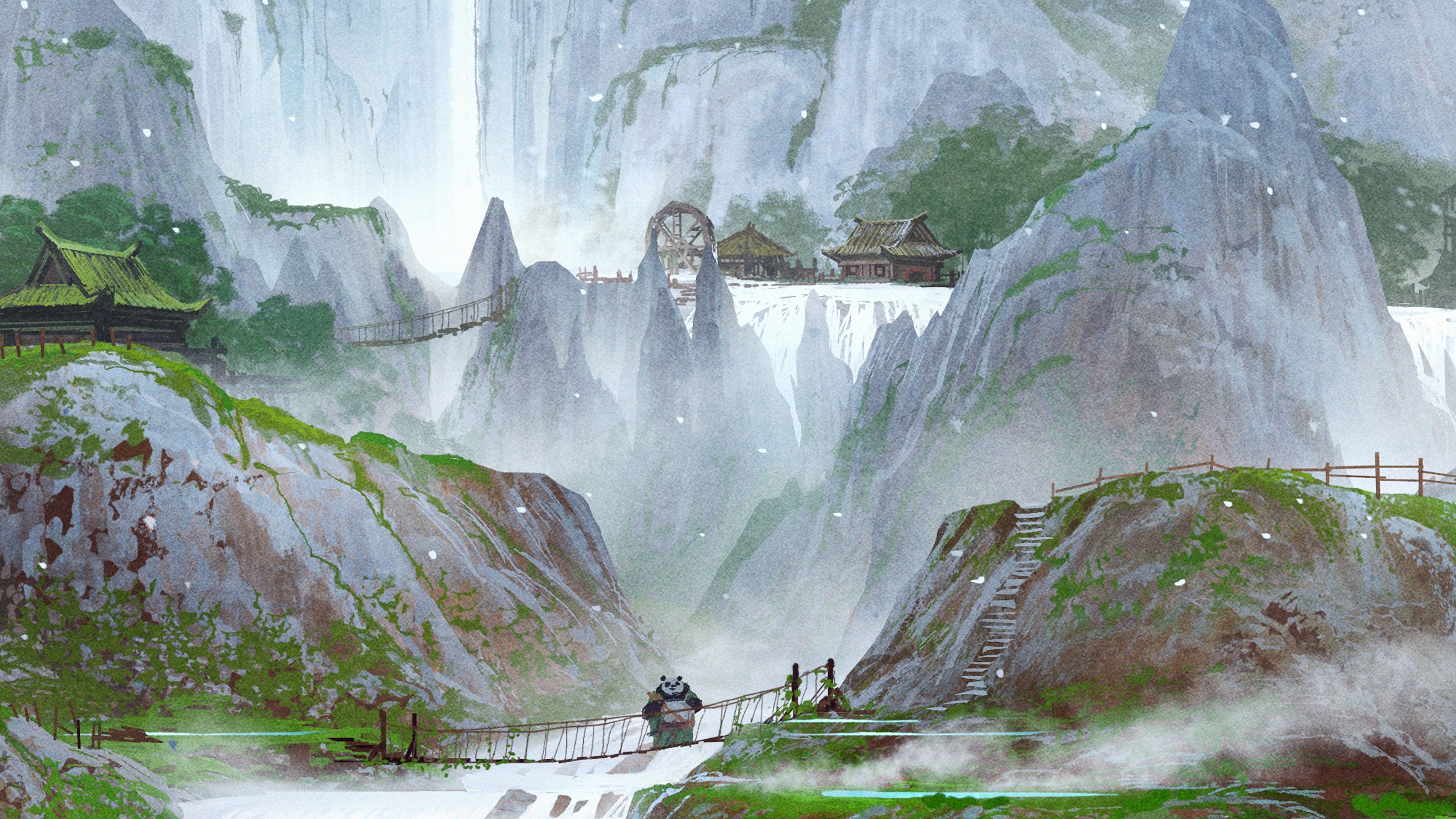 3840x2160 wallpaper for desktop, laptop. kungfu panda background art illust film