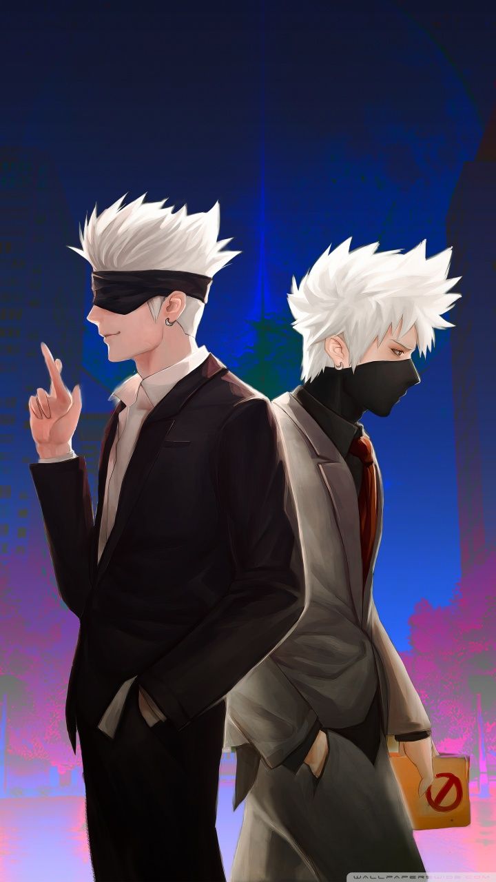 720x1280 Satoru Gojo x Kakashi Ultra HD Desktop