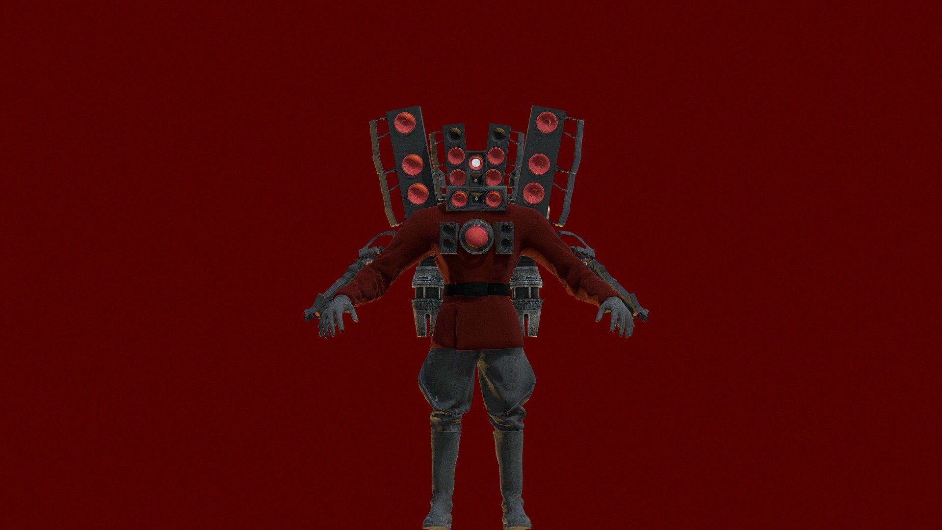 1920x1080 upgraded titan speaker man happy happy happy Free 3D model by pamm [09e9058]