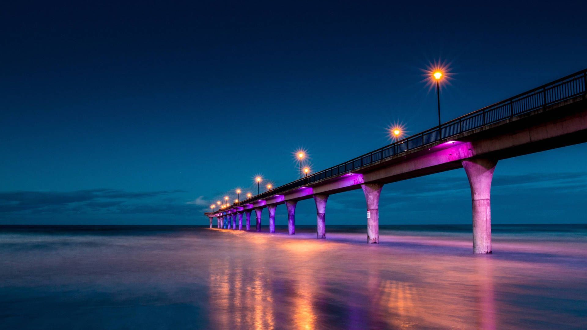 1920x1080 Download New Brighton Pier New Zealand Wallpaper