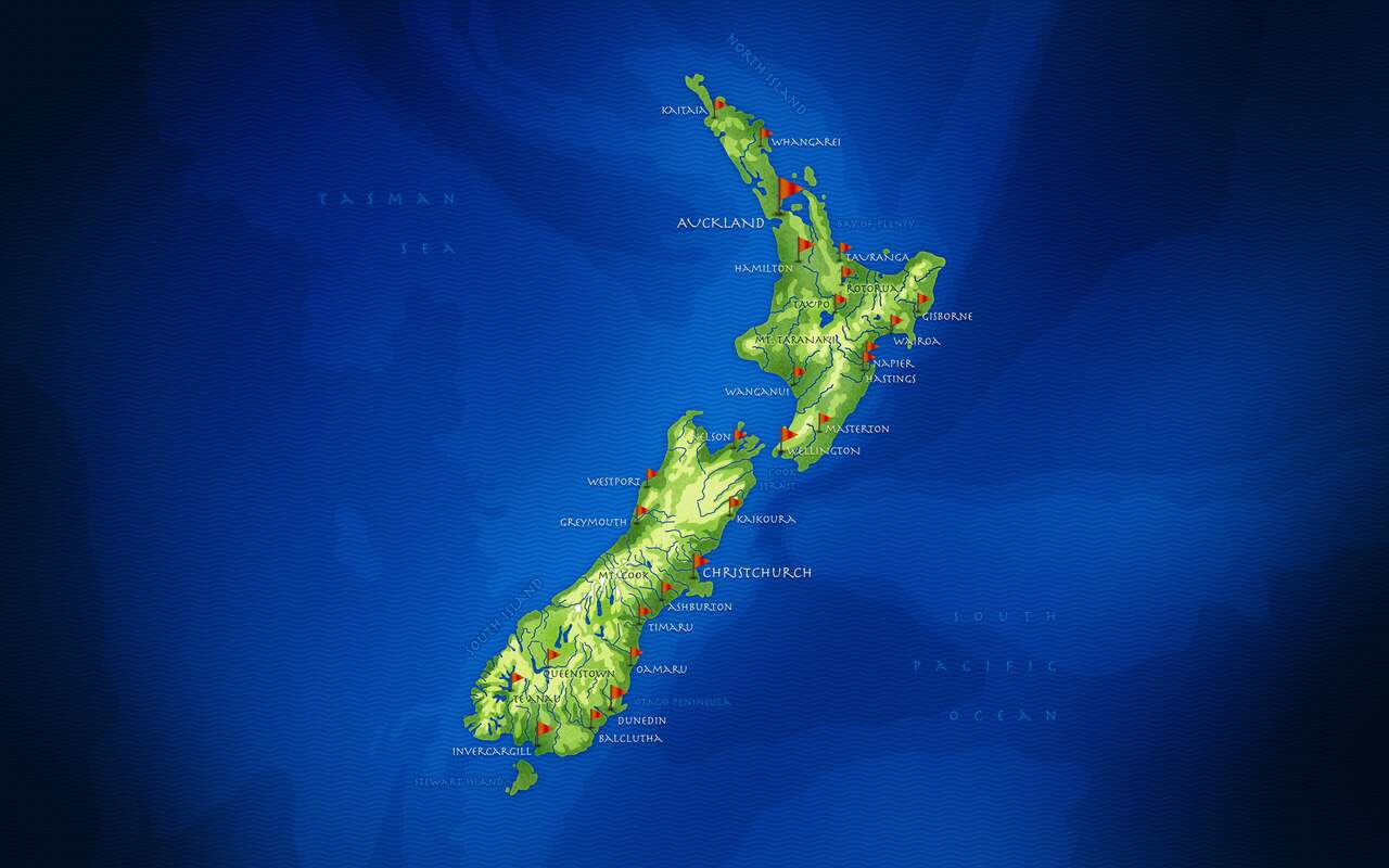 1280x800 New Zealand Map · Vlad.studio