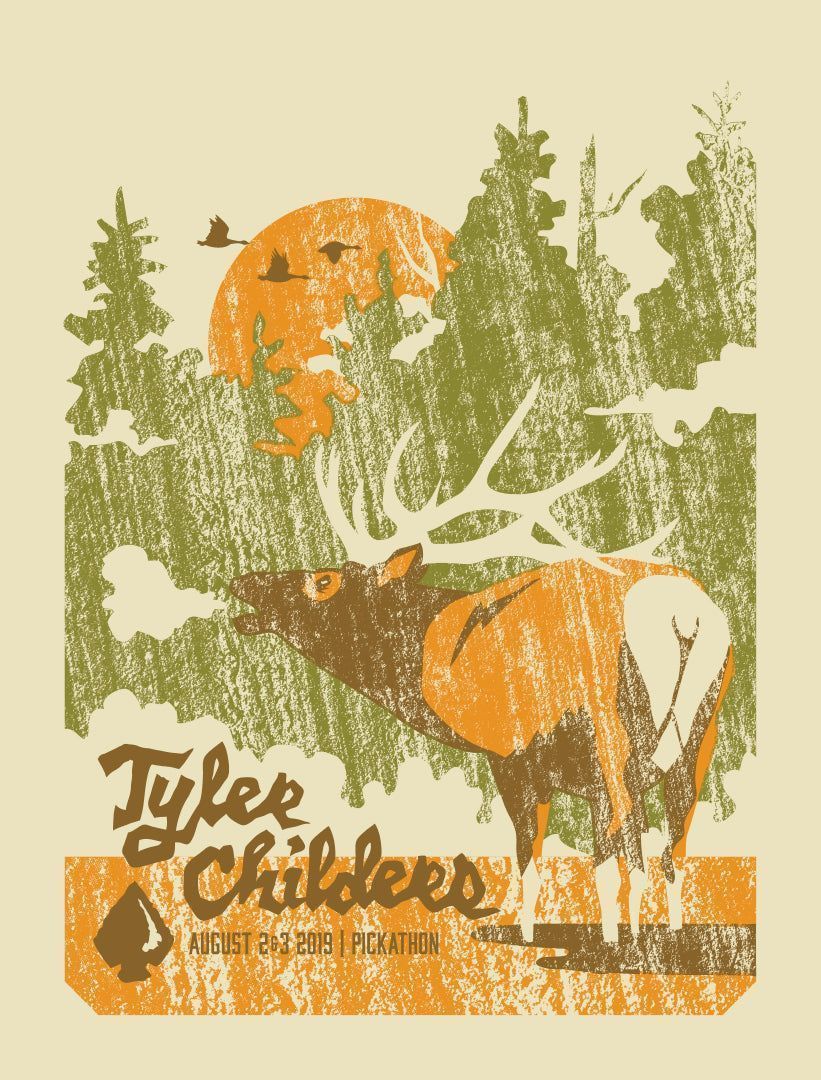 821x1080 TYLER CHILDERS Pickathon 2019 Poster. Furturtle Show Prints