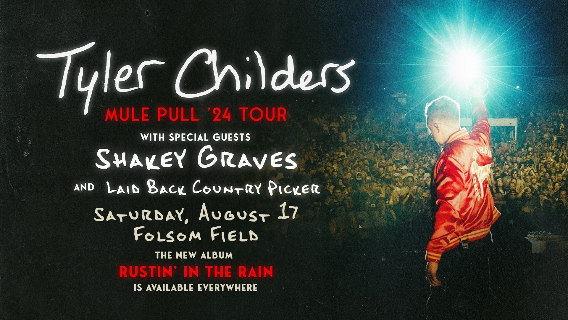 1920x1080 Tyler Childers to Bring Global “Mule Pull '24 Tour” to Folsom Field next August of Colorado Athletics