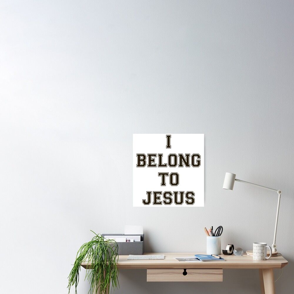 1000x1000 Kaka 'I Belong to Jesus' wallpaper Canvas Print