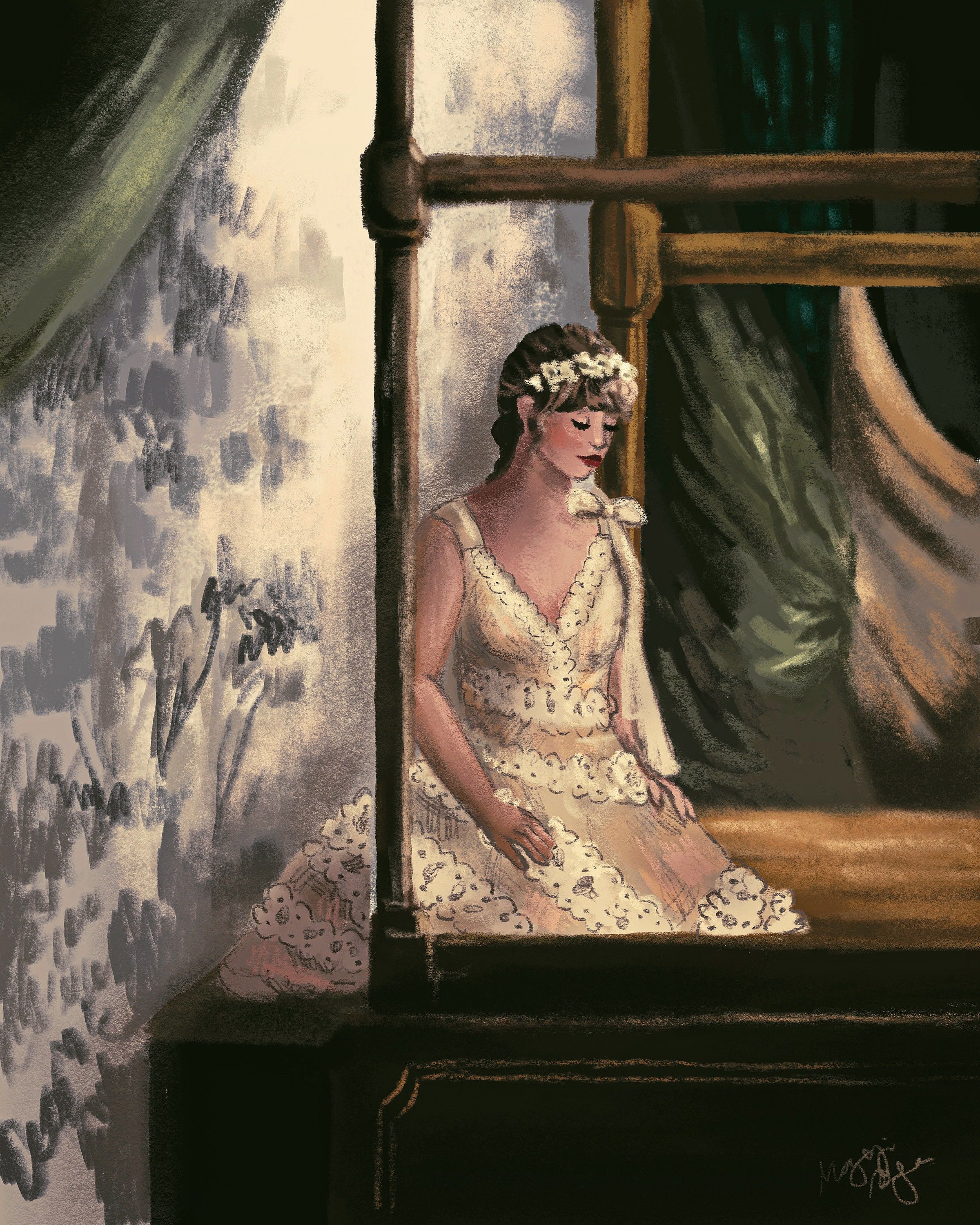 2400x3000 Willow Music Video Taylor Swift Art Print Evermore Folklore
