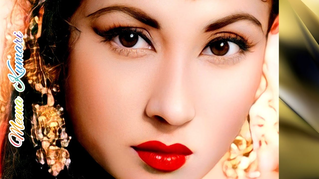 1280x720 MEENA KUMARI Close Up Facecuts. Meenakumari. Minakumari @VINTAGE_GLORY