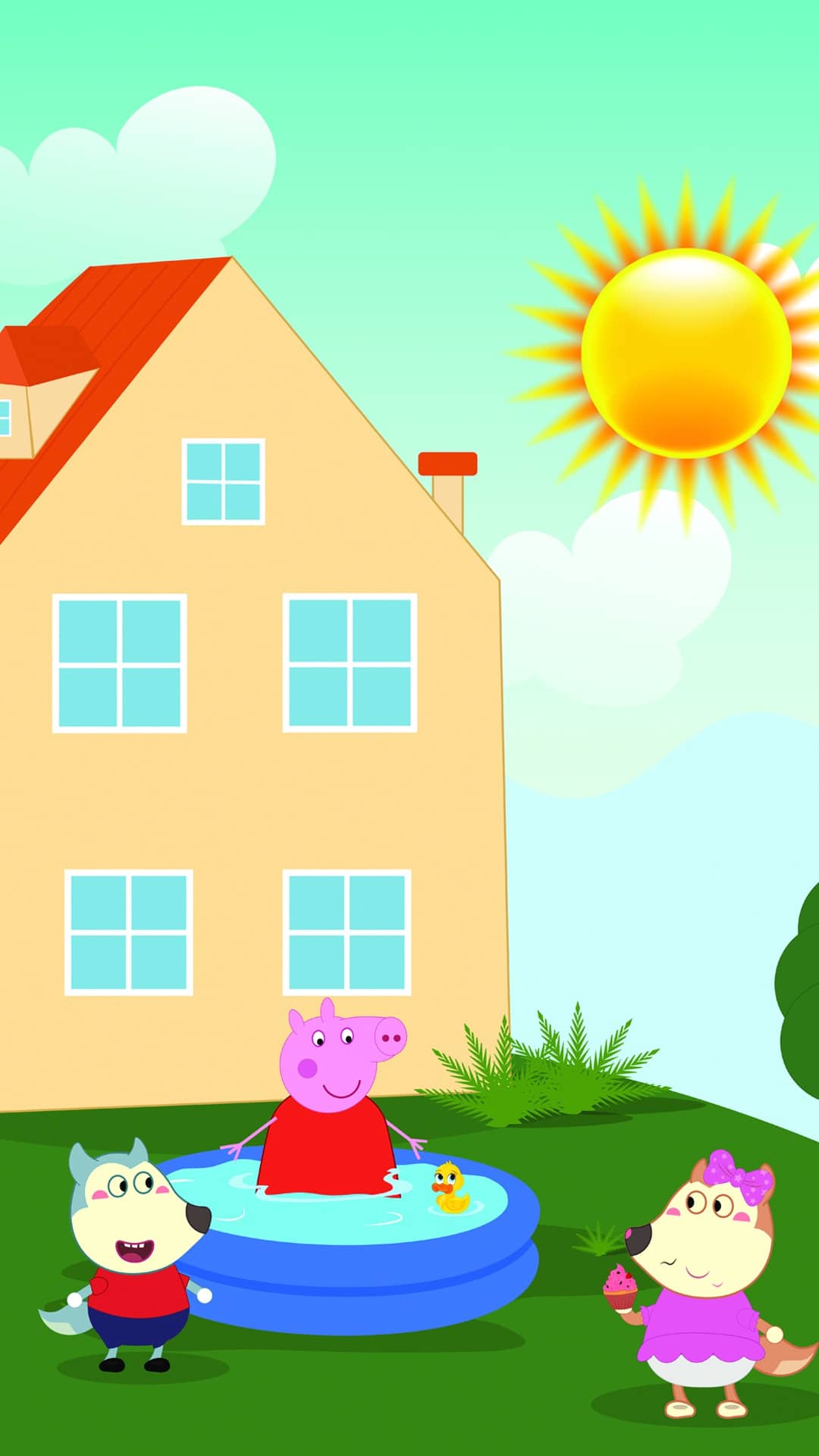 1080x1920 Free HD Peppa Pig House Wallpaper (PC and Mobile)