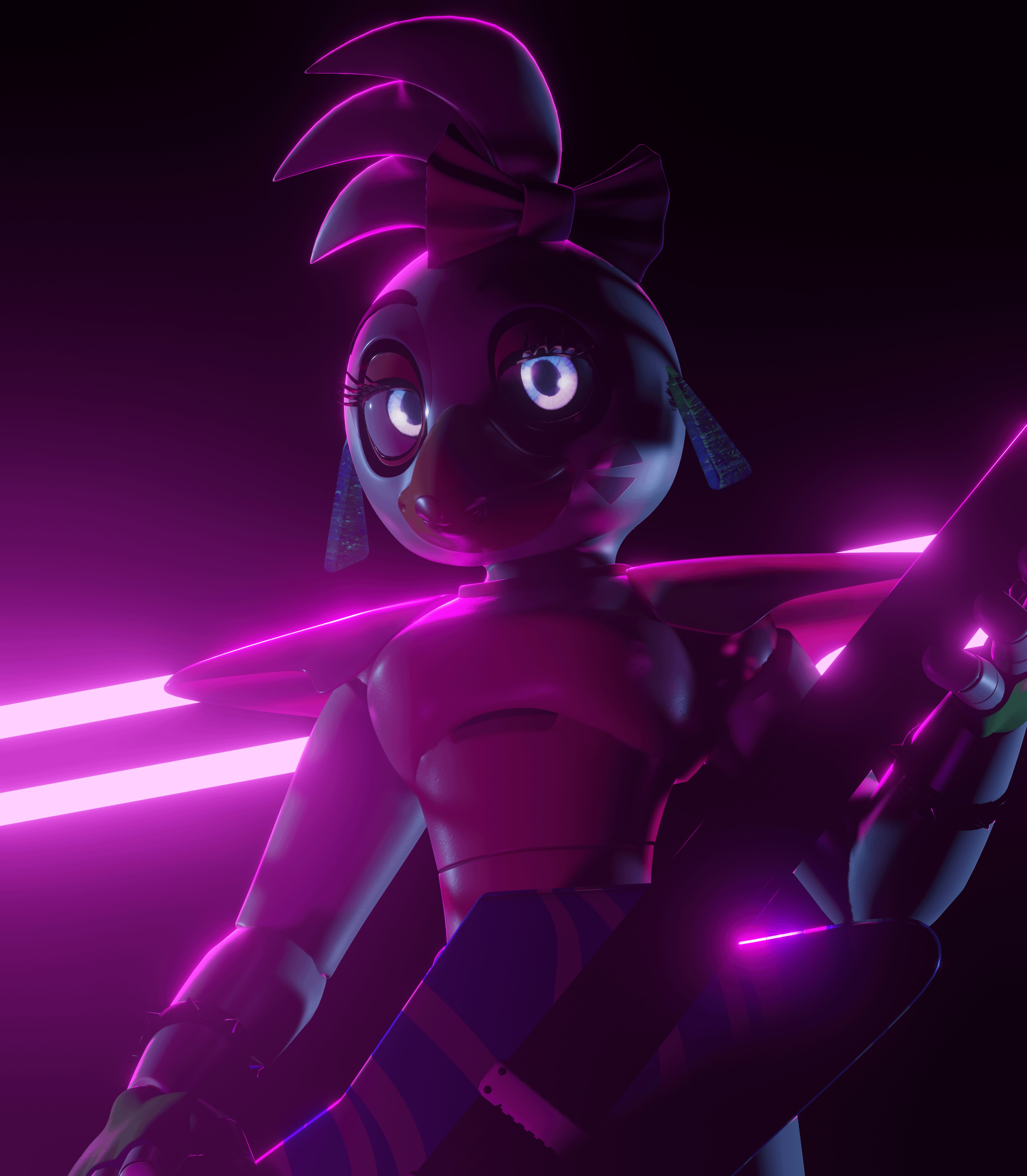 3495x4000 Here's A Glamrock Chica Render I Made Cuz I'm Bored