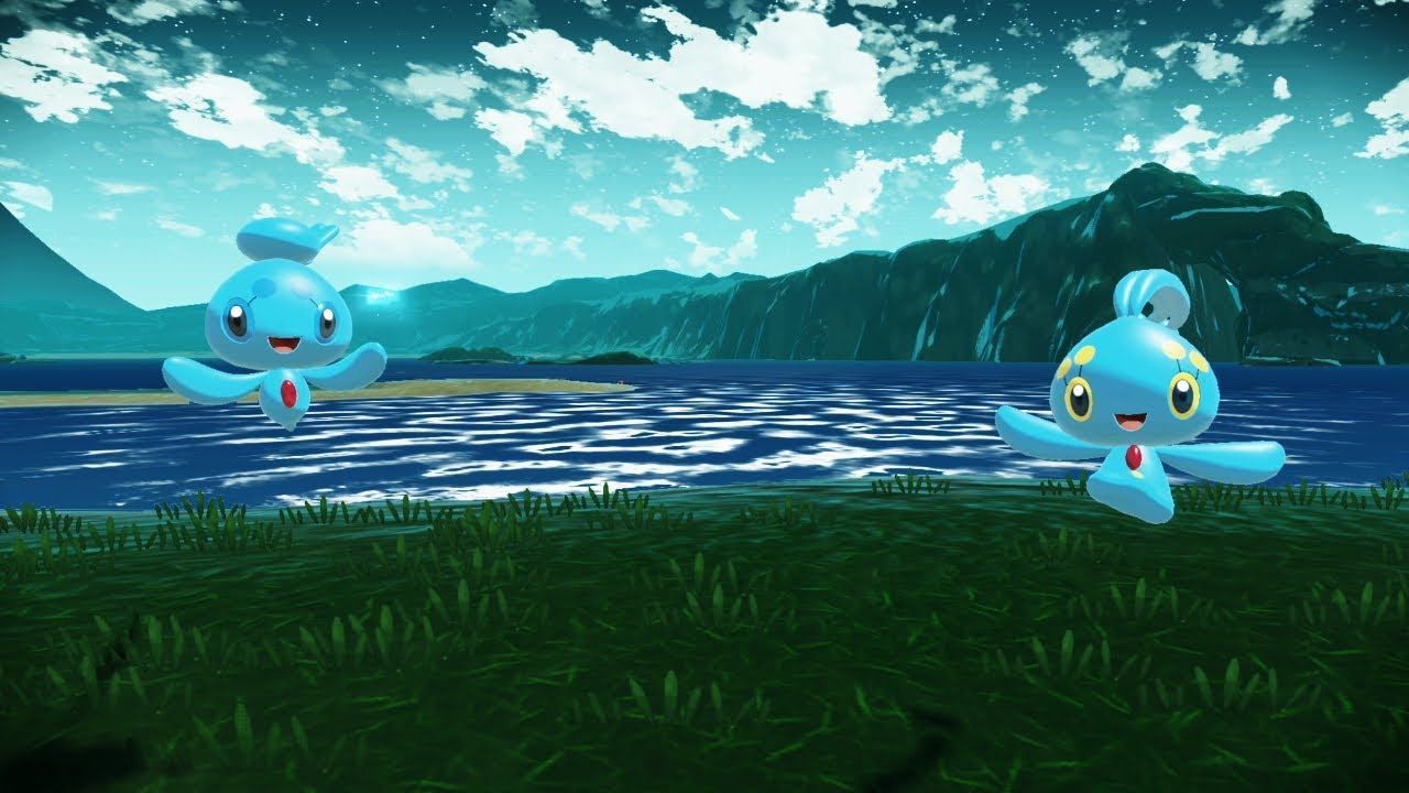 1280x720 Phione Meets Manaphy [Pokémon Legends: Arceus]
