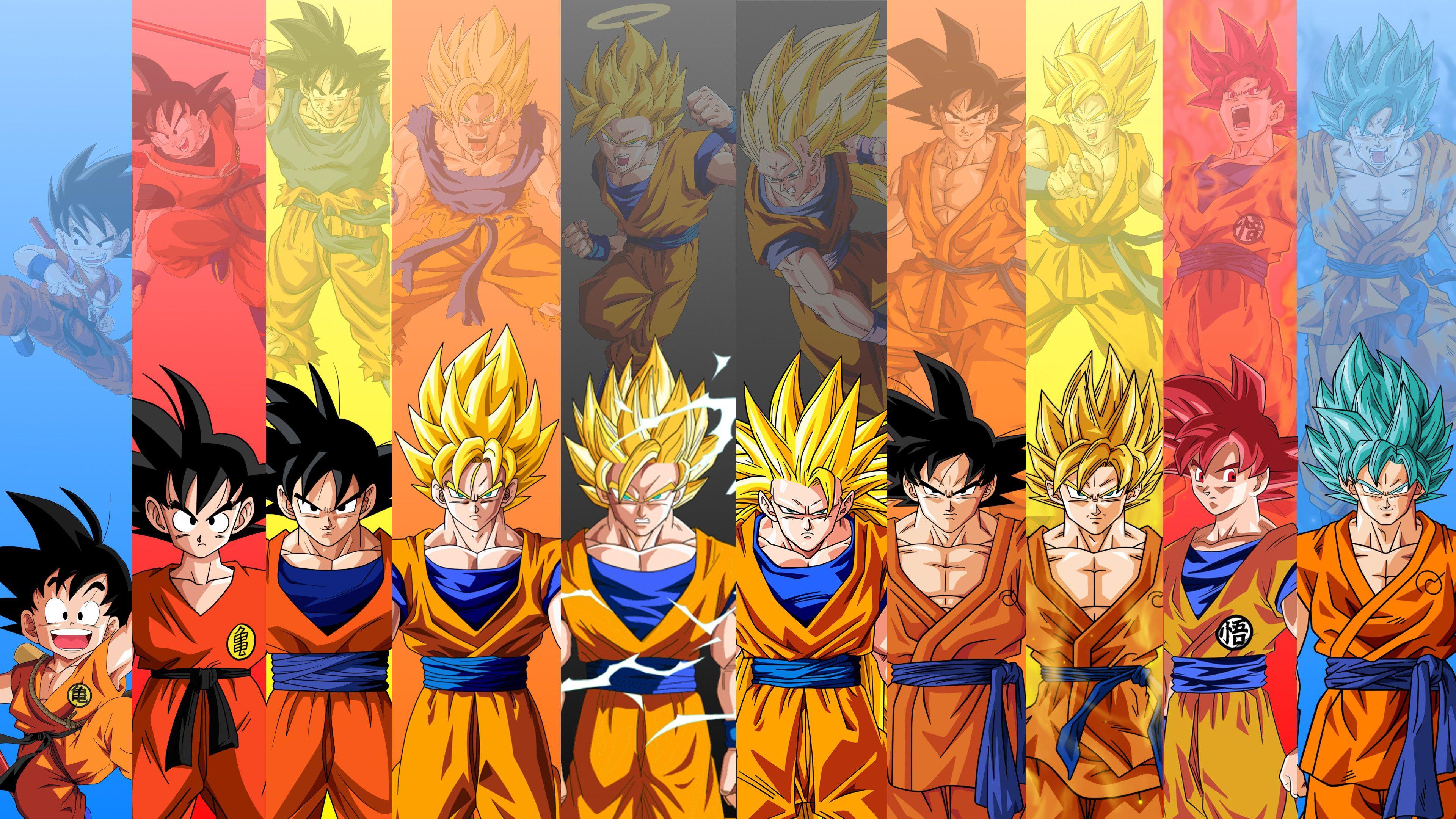 All Goku Forms Wallpapers - Top Free All Goku Forms Backgrounds ...