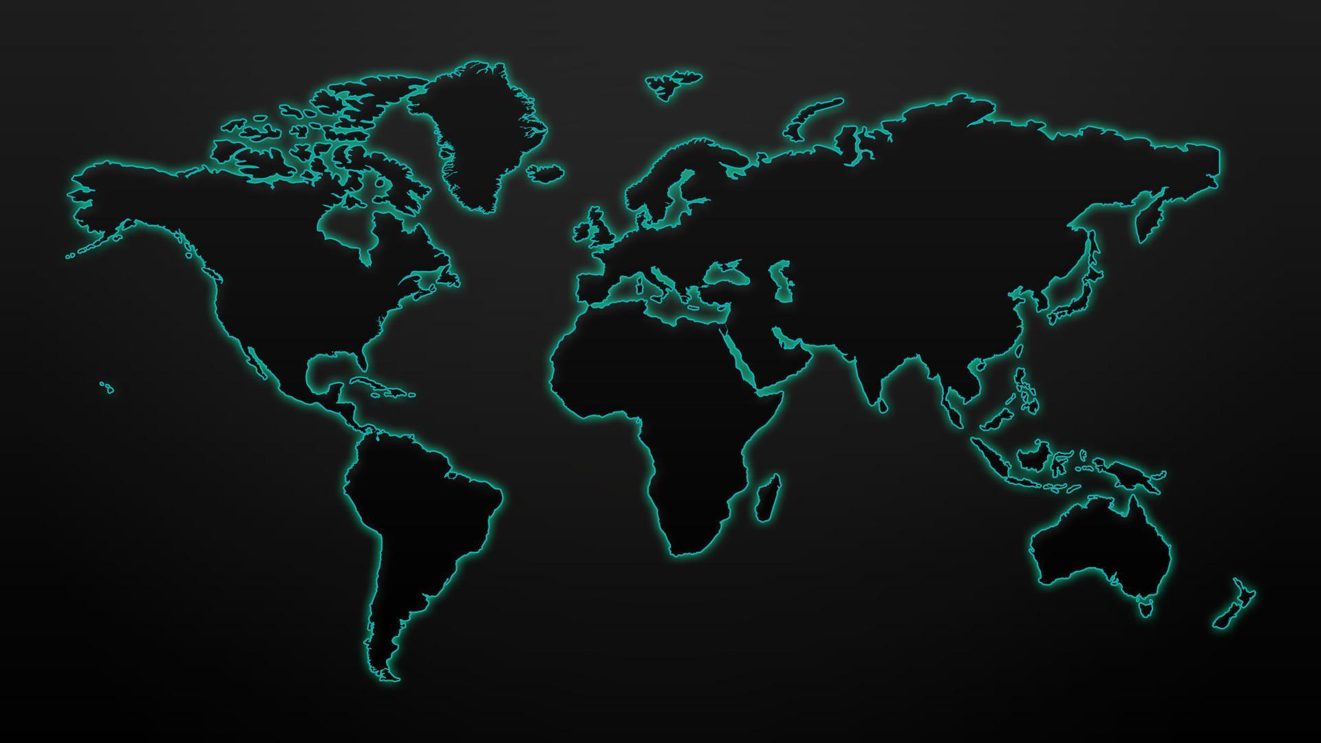 1920x1080 Bản đồ thế giới.  Hình nền cho Android