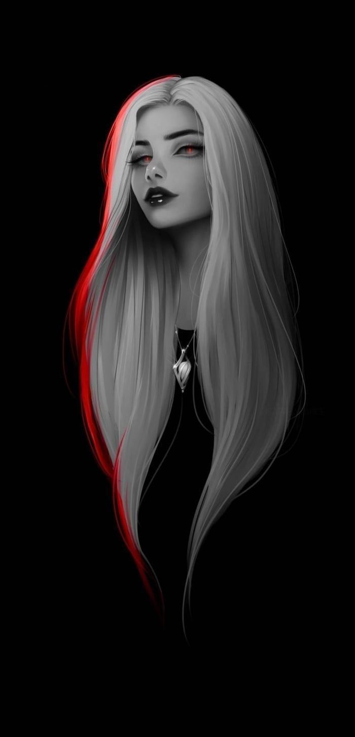700x1451 Dark bad girl Wallpaper Download