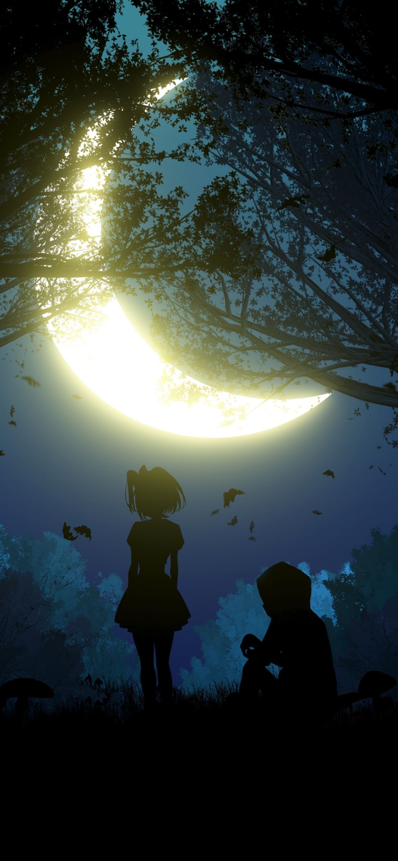 1284x2778 Girl Wallpaper 4K, 5K, Boy, Couple, Silhouette