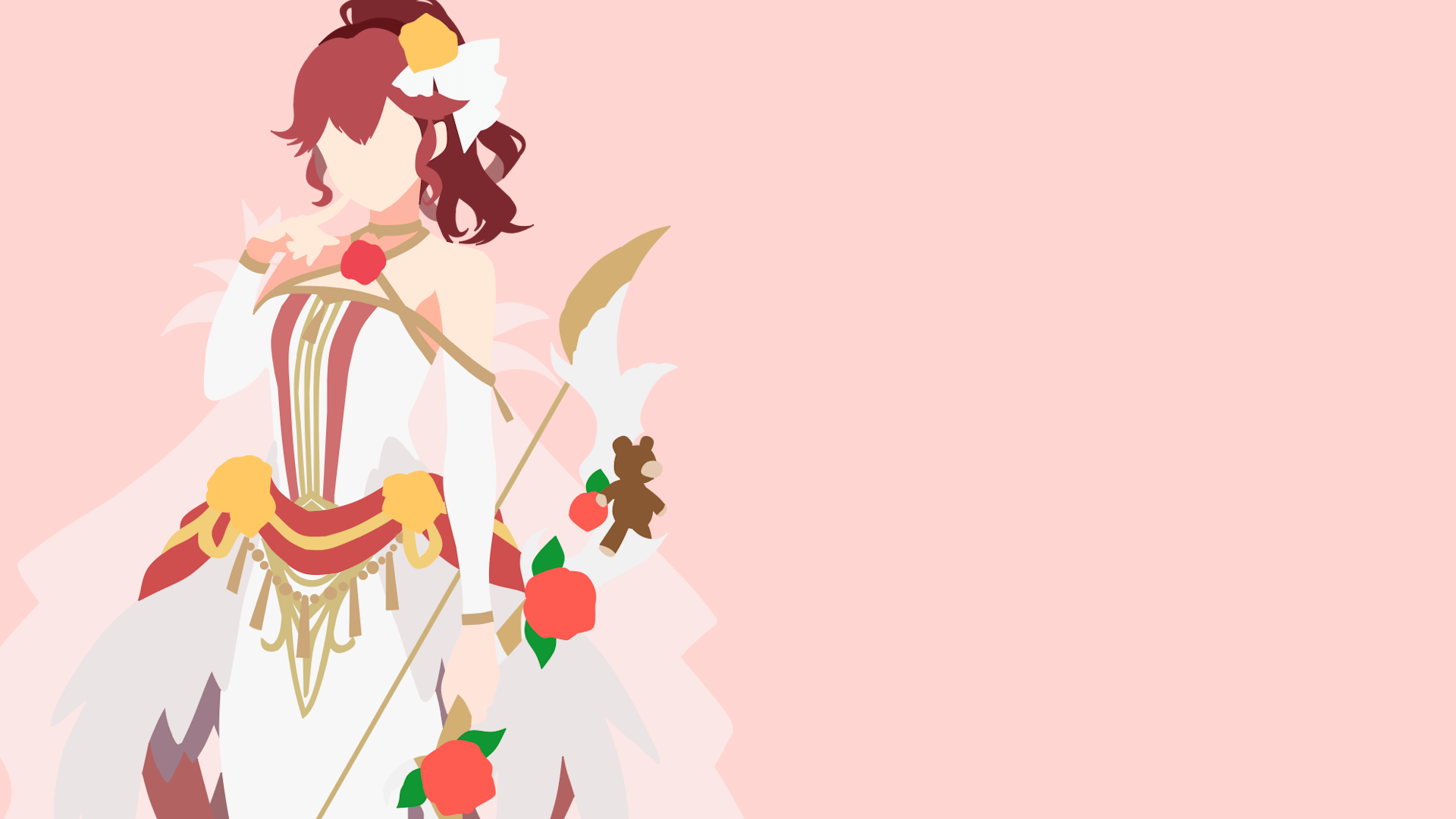 1920x1080 Dual income, here I come! Bridal Anna Minimal Wallpaper [OC]
