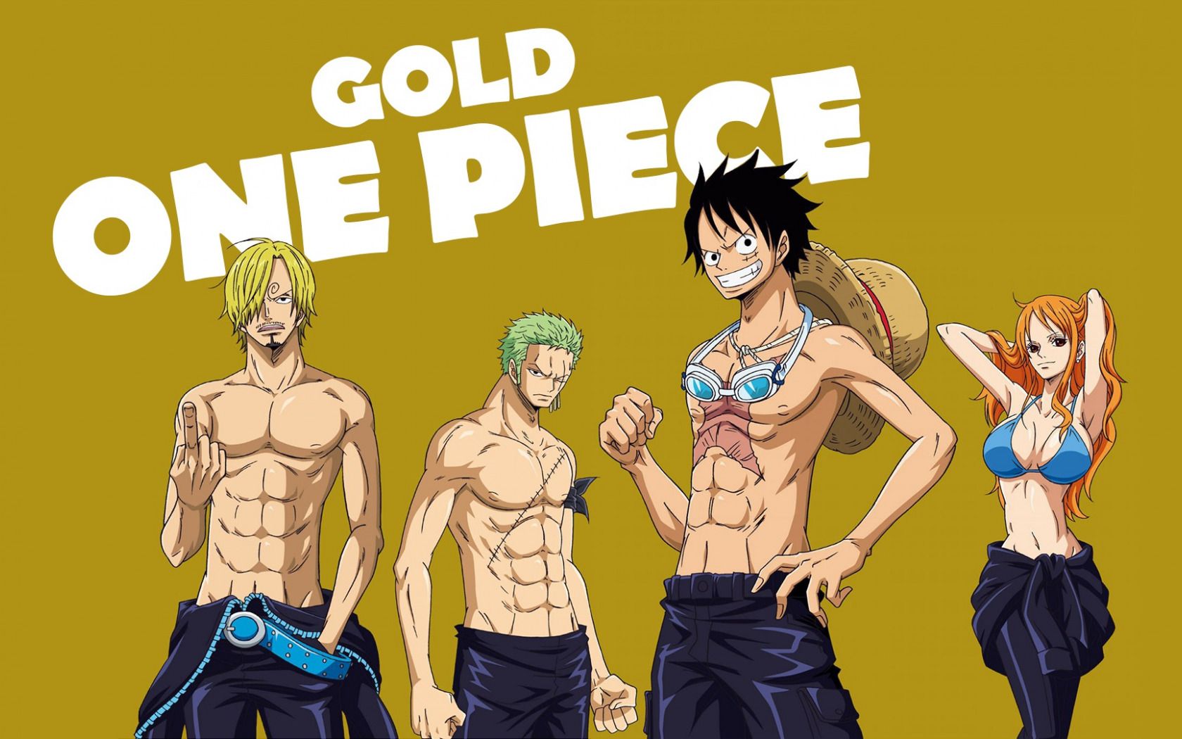 1680x1050 Download wallpaper nami, one piece, luffy, zoro, sandji, section other in resolution 1680x1050