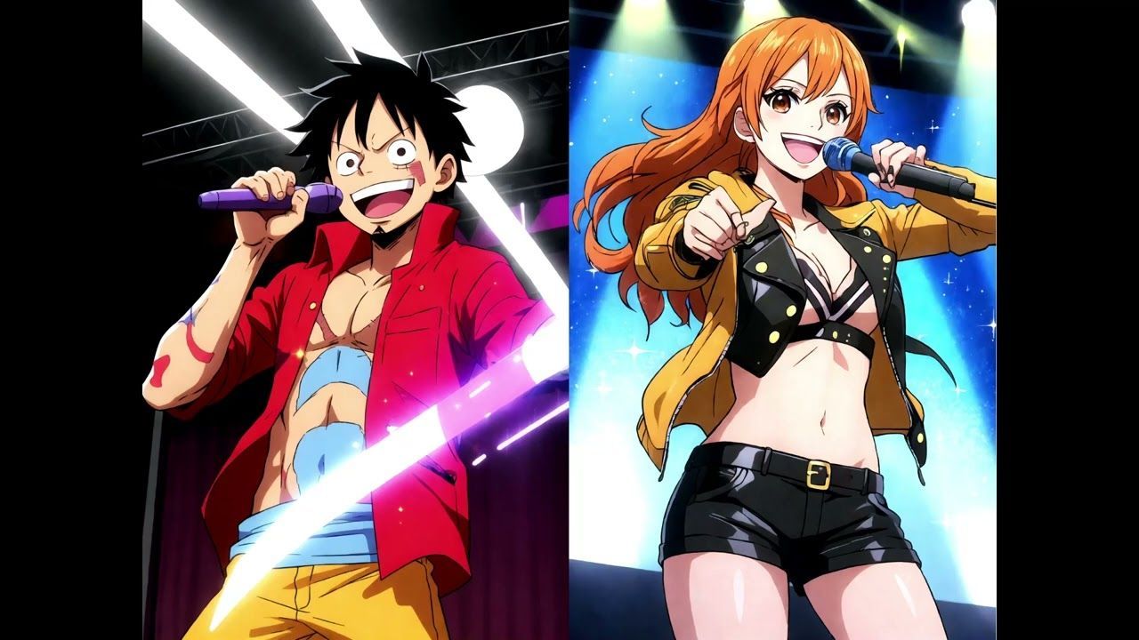 1280x720 Luffy and Nami R Who We R by Ke$ha (AI cover)