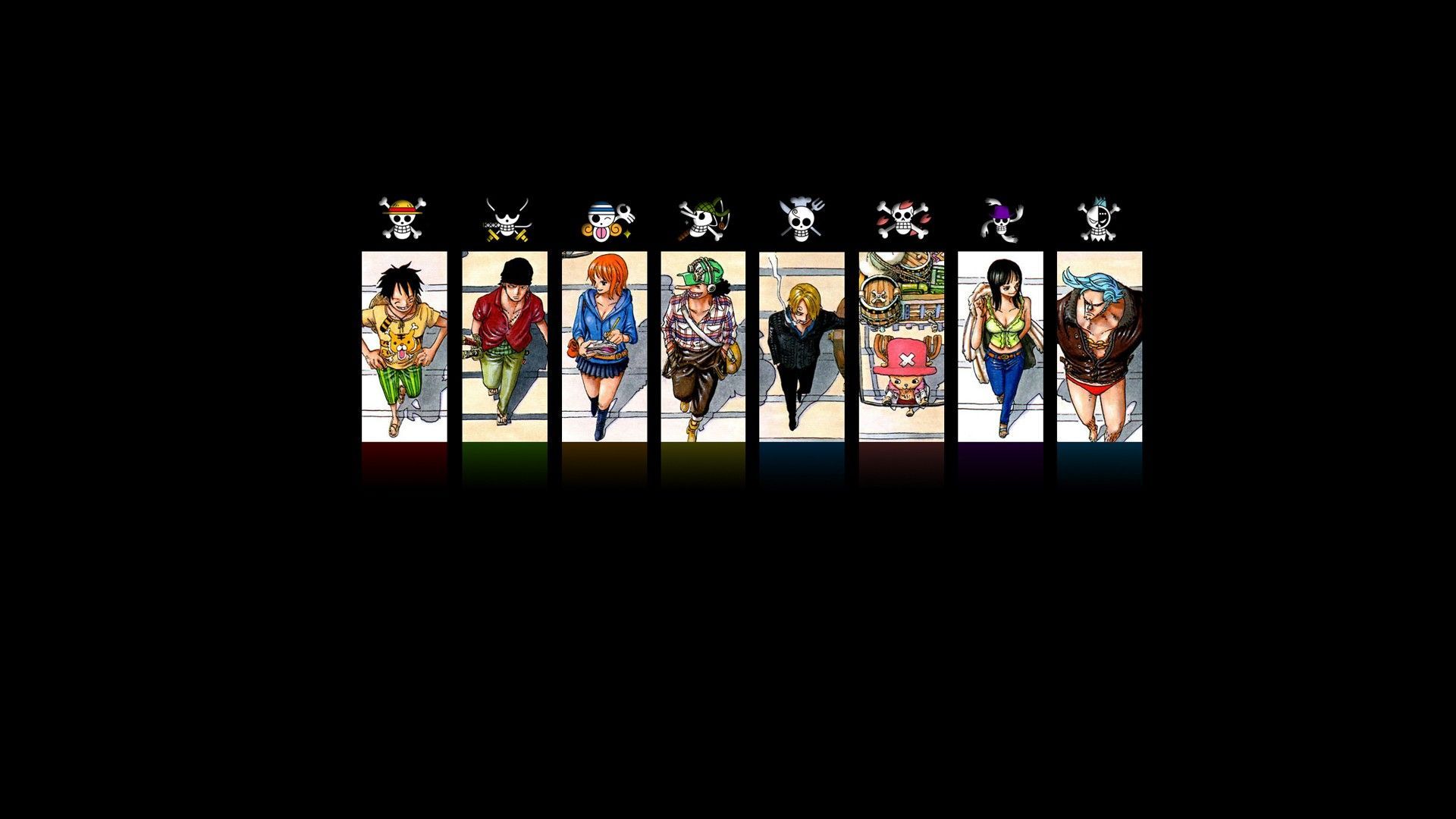 1920x1080 Monkey D. Luffy, anime, Usopp, One Piece, Sanji, Nami (1920x1080px) on