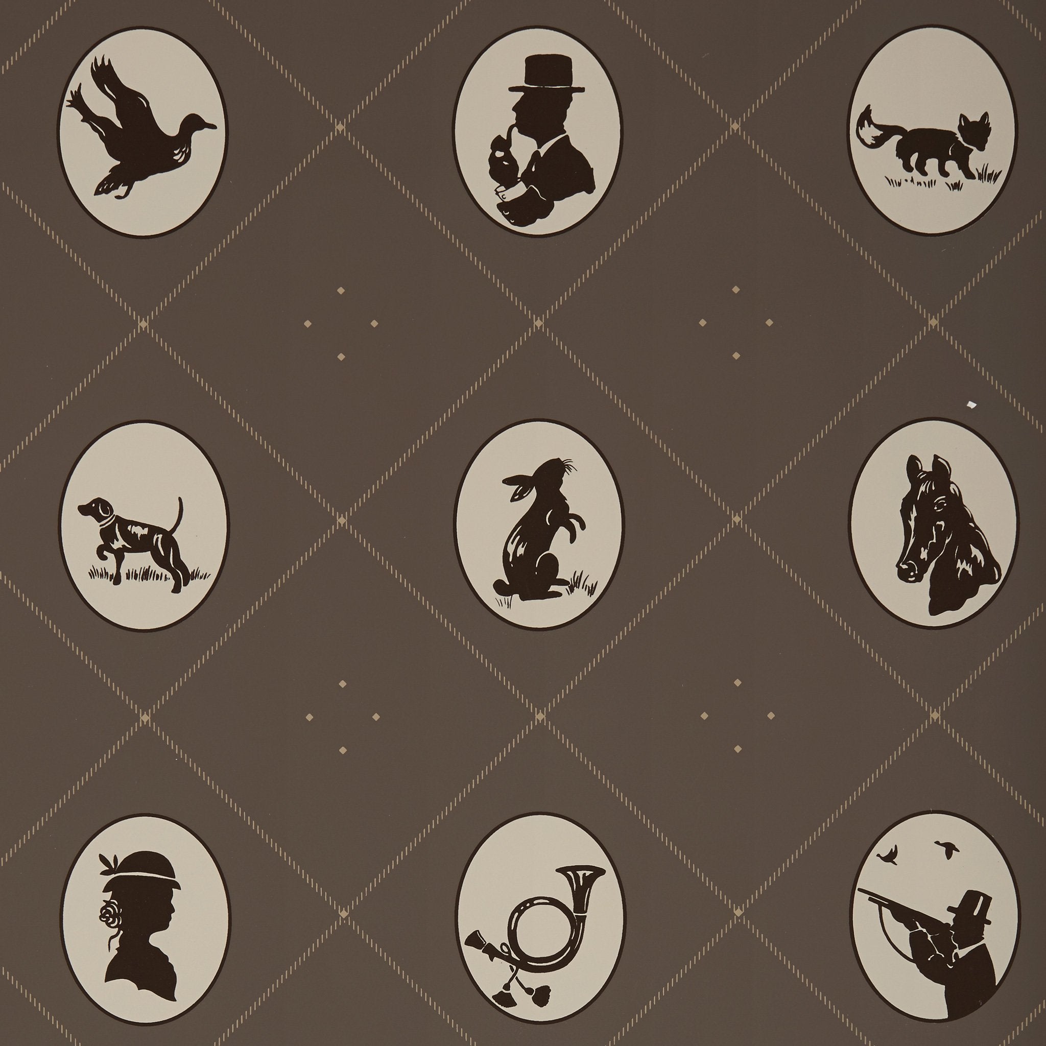 2048x2048 English Country Cameo Wallpaper Wagner International
