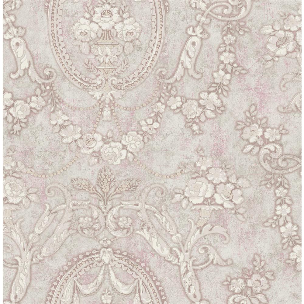 1000x1000 MV80609 MV80609 Vintage Home 2 Cameo Wallpaper in Grey