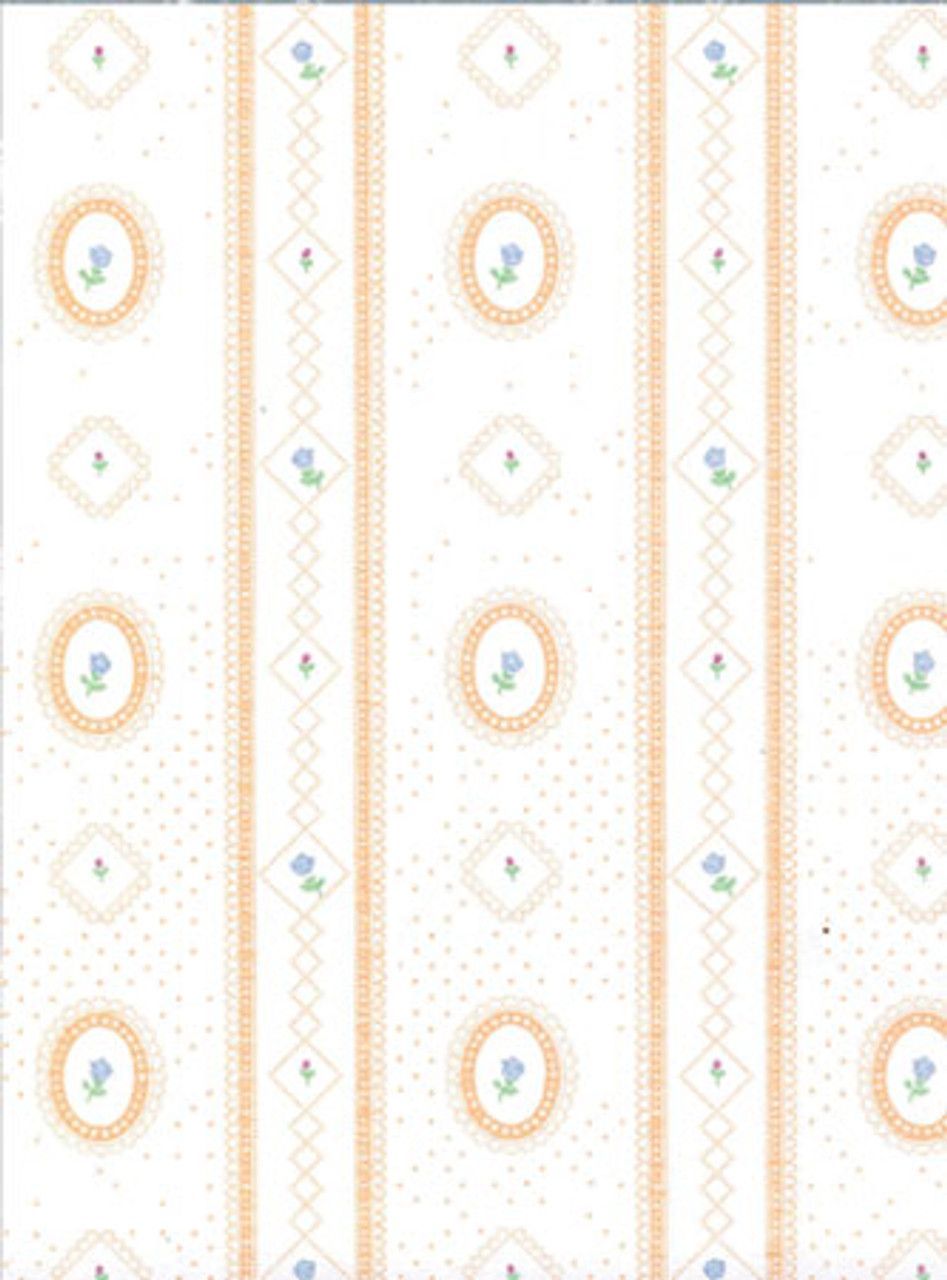 947x1280 MINI GRAPHICS Inch Scale Dollhouse Miniature: Cameo Stripe Peach OF 3 SHEETS (MG143D23) (143D3) 725104423417