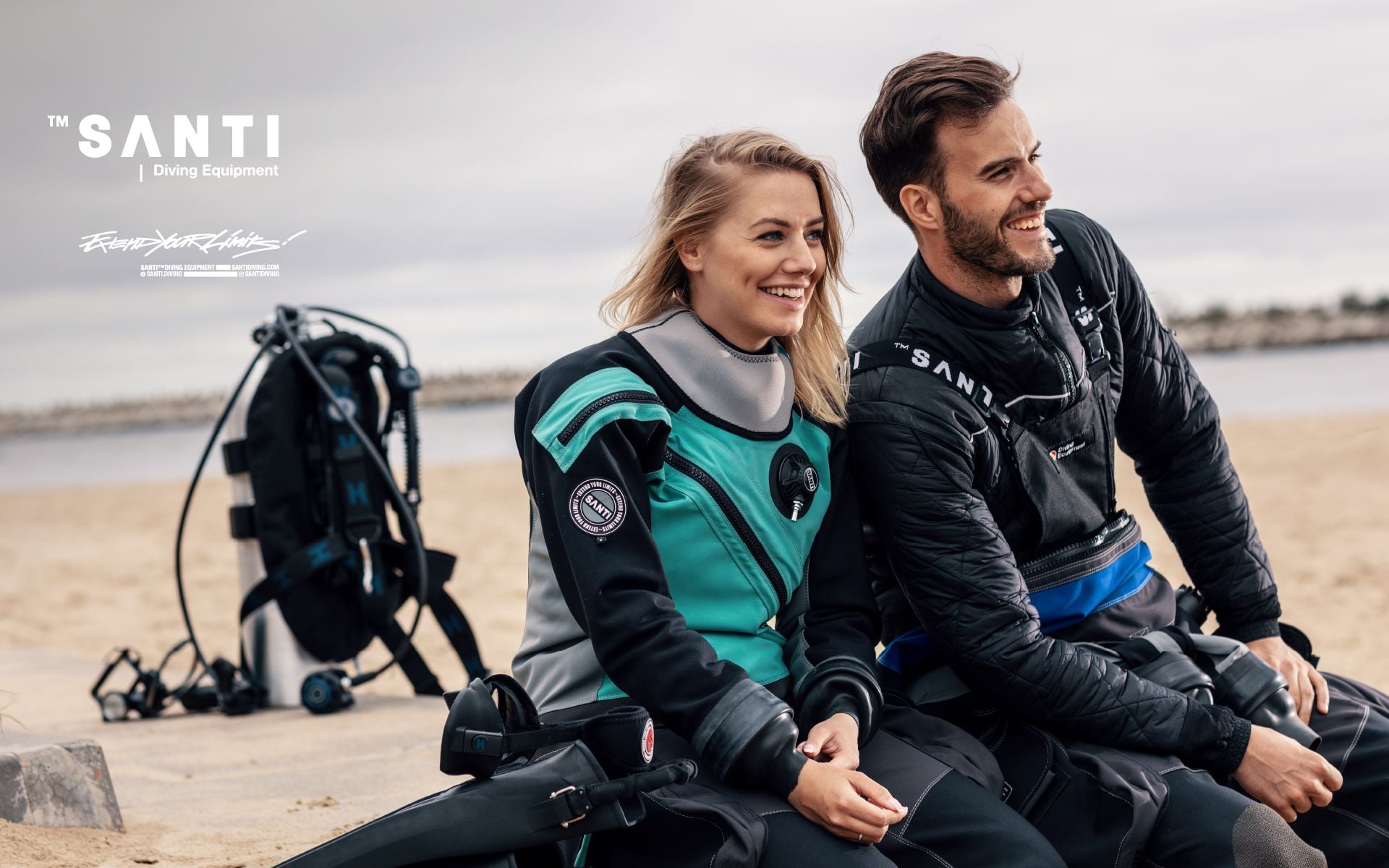 1920x1200 SANTI. Diving Equipment. Drysuits, Under suits, Heating System, Ladies First, Afterdive