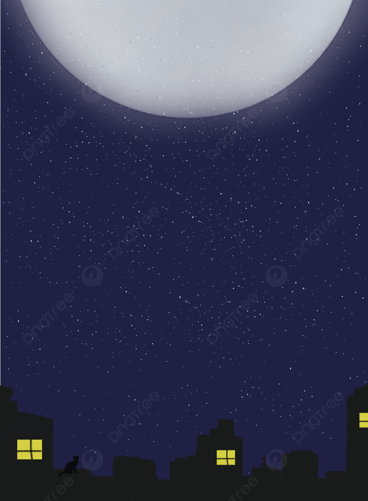 1200x1636 H5 Wallpaper Lonely Moon Background Wallpaper Image For Free Download