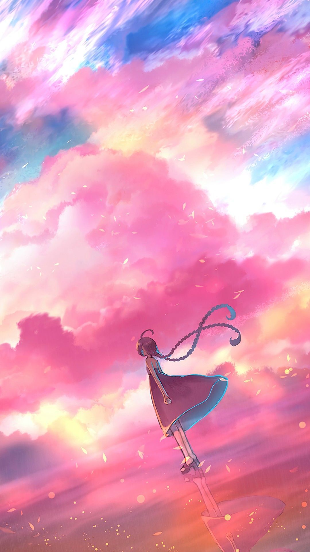 Pink Anime Sky Wallpapers - Top Free Pink Anime Sky Backgrounds ...