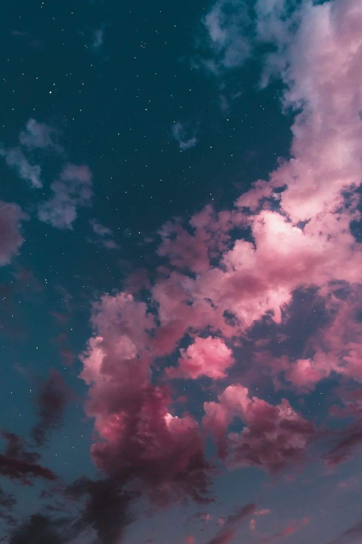 1200x1800 Pink And Purple Sky Anime Wallpaper