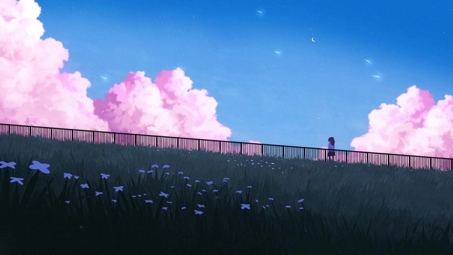 Pink Anime Sky Wallpapers - Top Free Pink Anime Sky Backgrounds ...