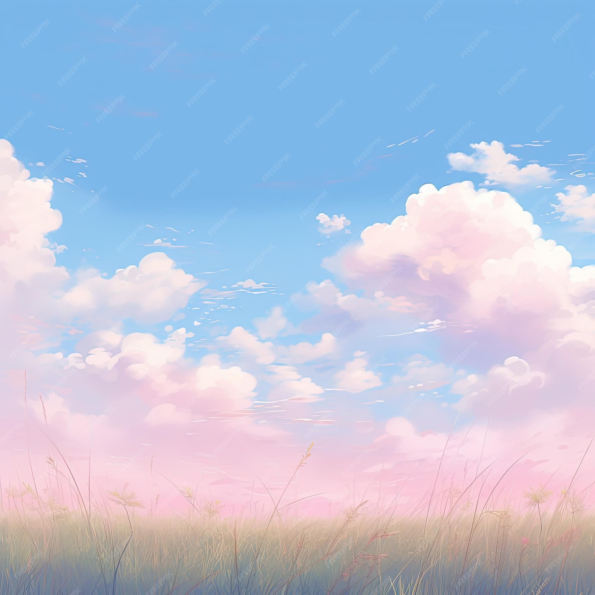 2000x2000 Anime Sky Image