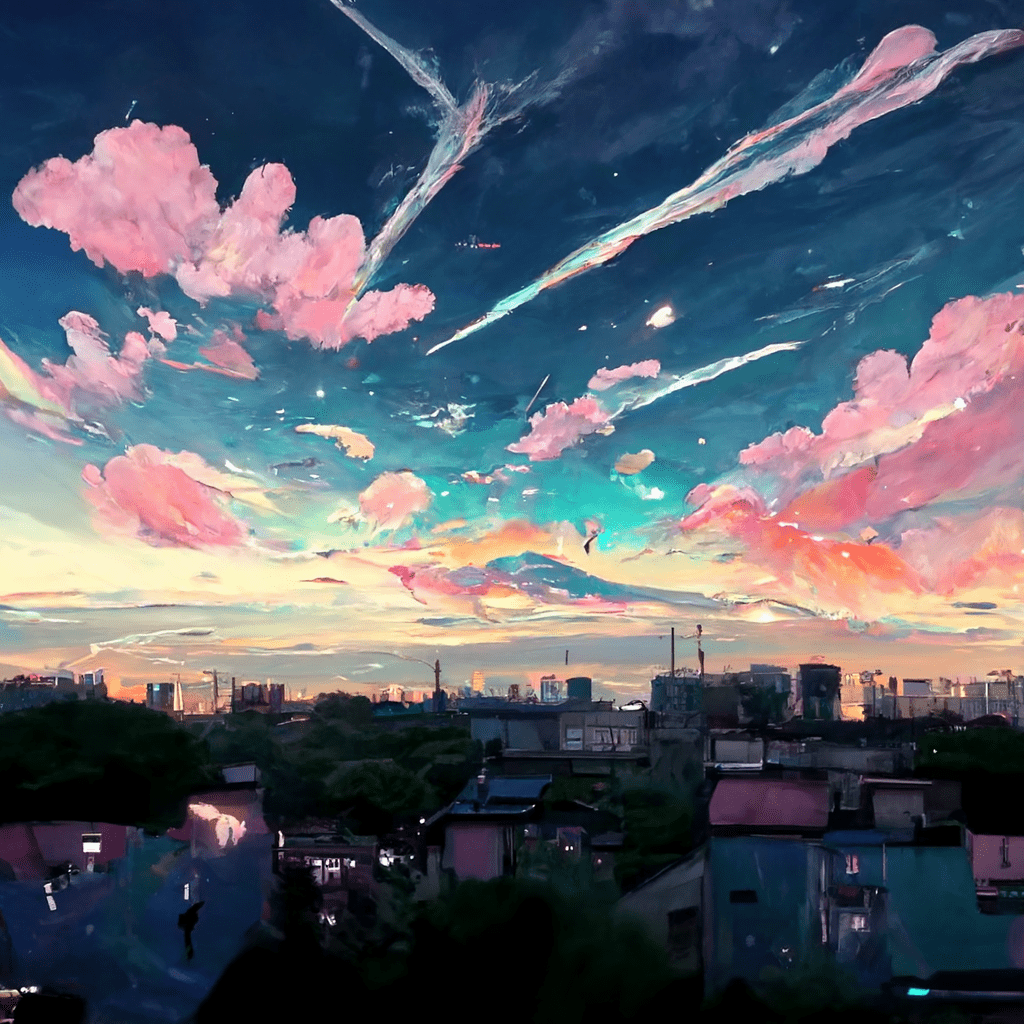 Pink Anime Sky Wallpapers - Top Free Pink Anime Sky Backgrounds ...